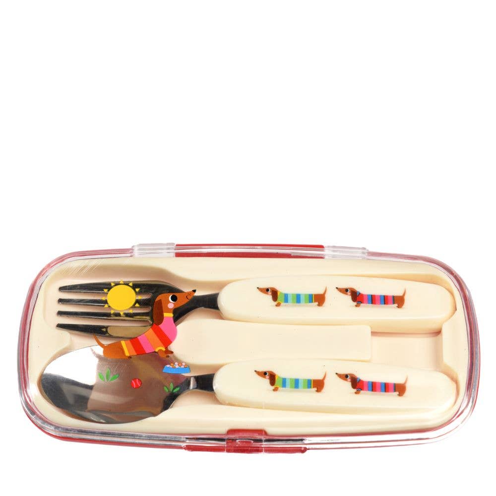 Children's Cutlery Set Sausage Dog