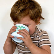 Pasta Party Blue Silicone Snack Pot (250ml)