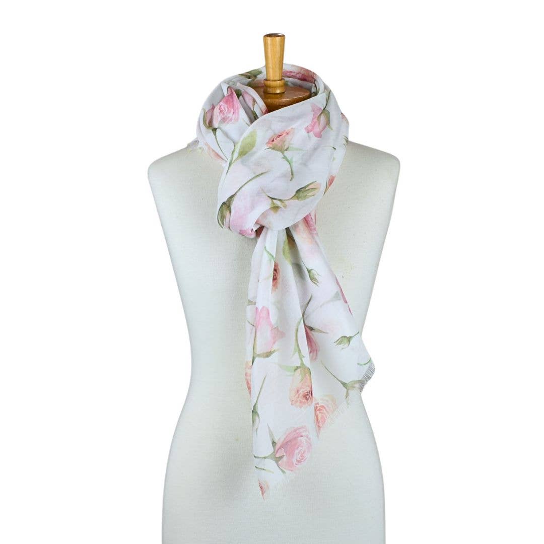 Pink Rose Garden Scarf