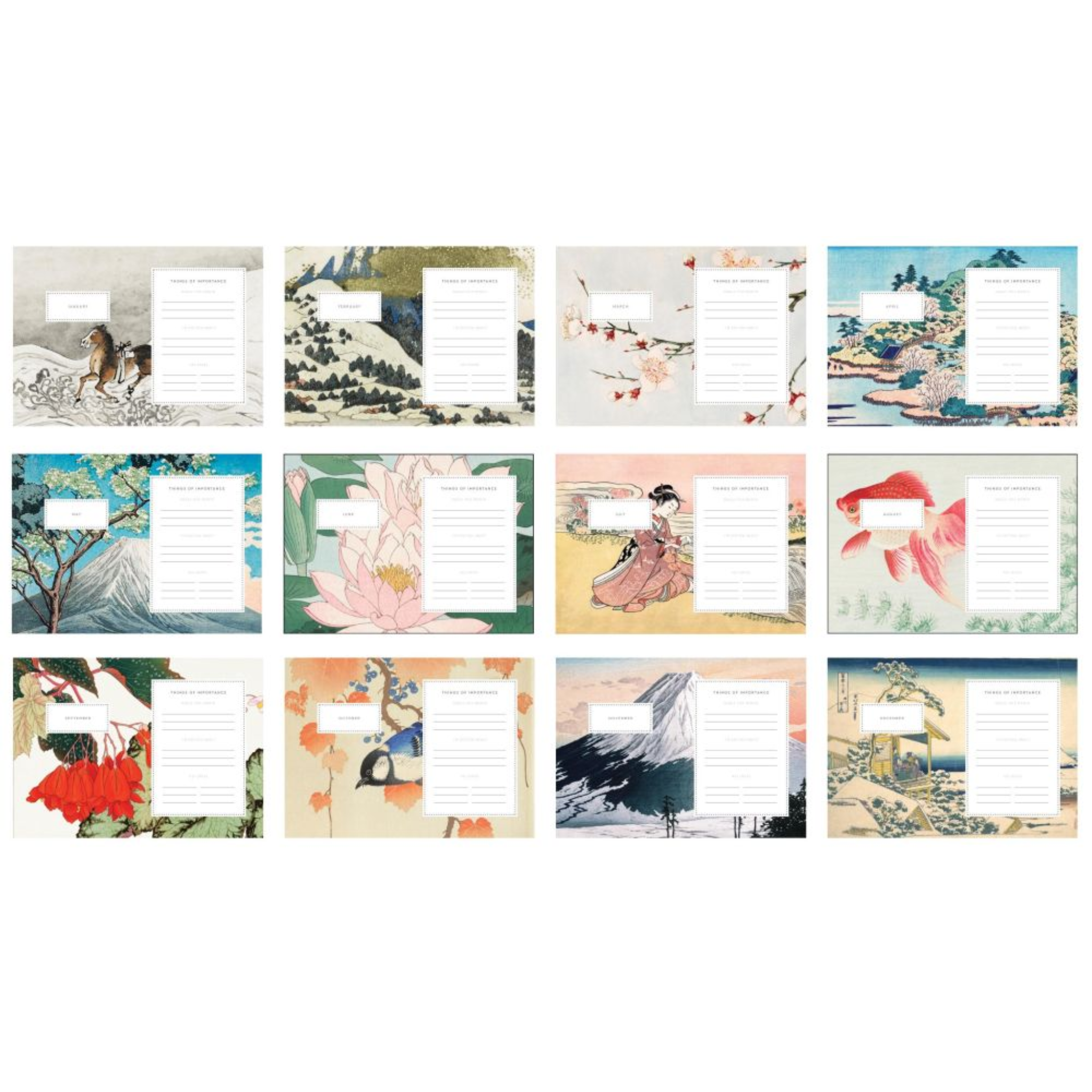 A6 2026 Diary Gouache Floral