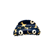 Large Floral Hair Claw Clip Navy