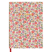 A5 Soft Cloth Cover Daily Planner Cream Floral