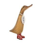 Floral Boots Duckling Red