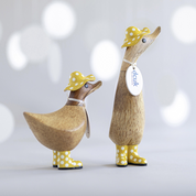 Spotty Hat & Boots Ducky Yellow