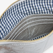 Bowery Crossbody Silver Crinkle