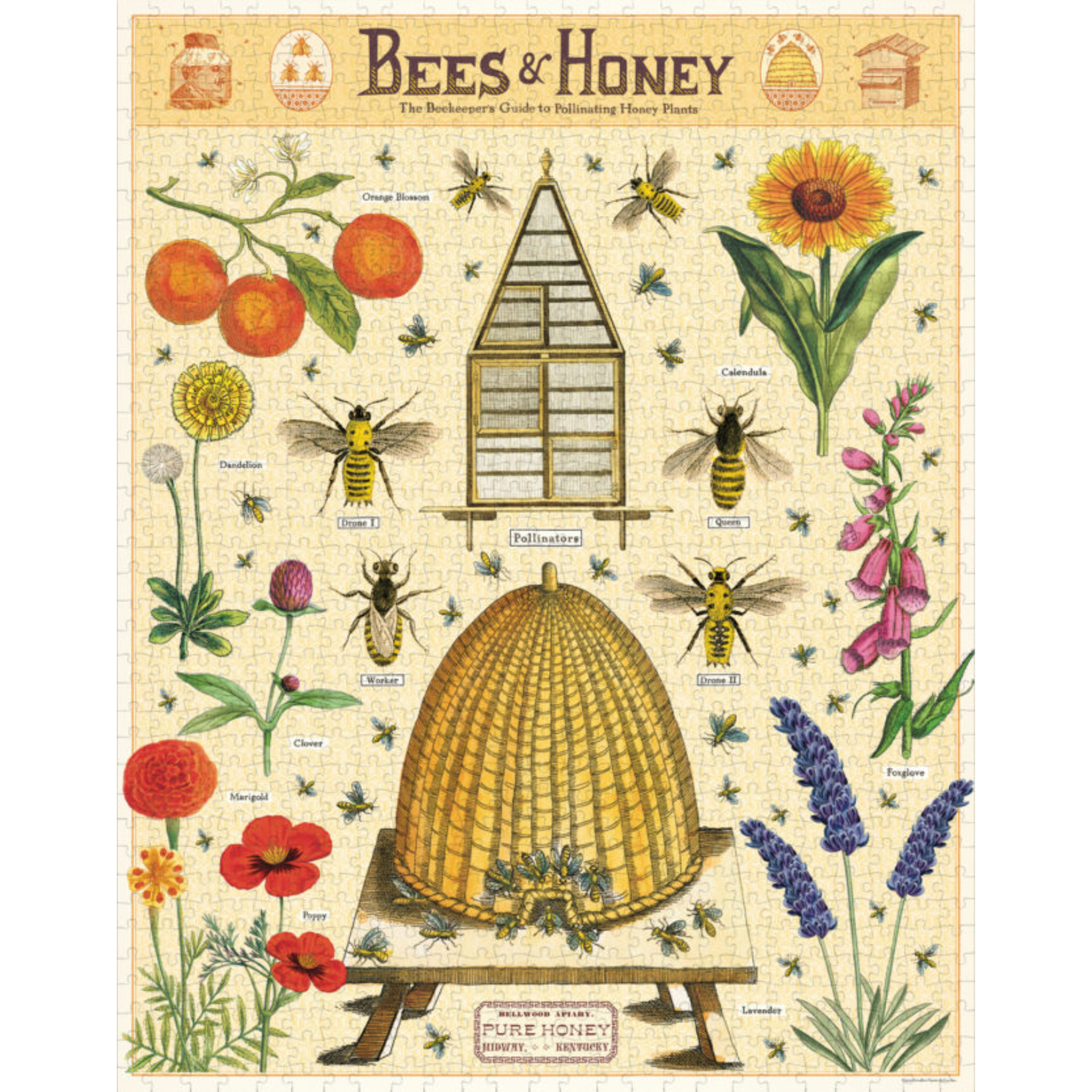 Bees & Honey 1000PC Puzzle