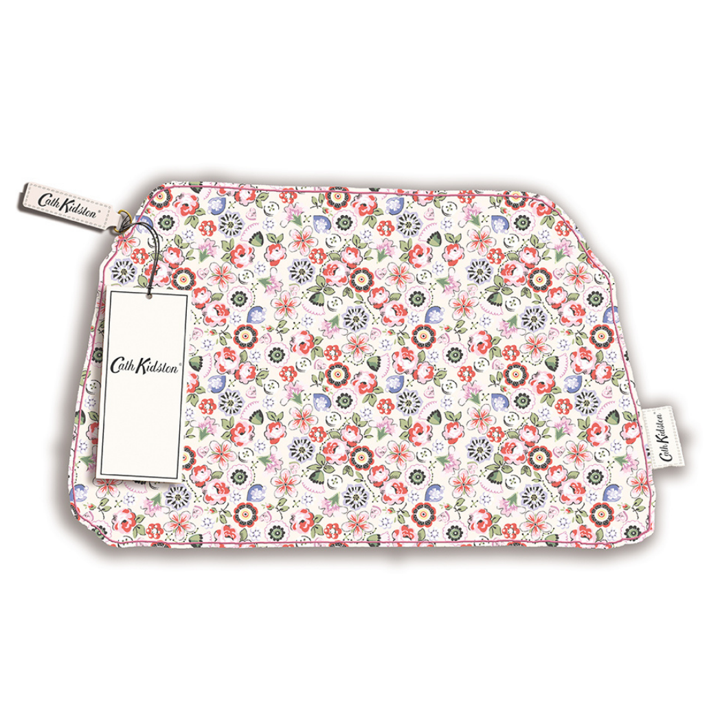 Large Zip Pencil Case Pouch Ditsy Meadow