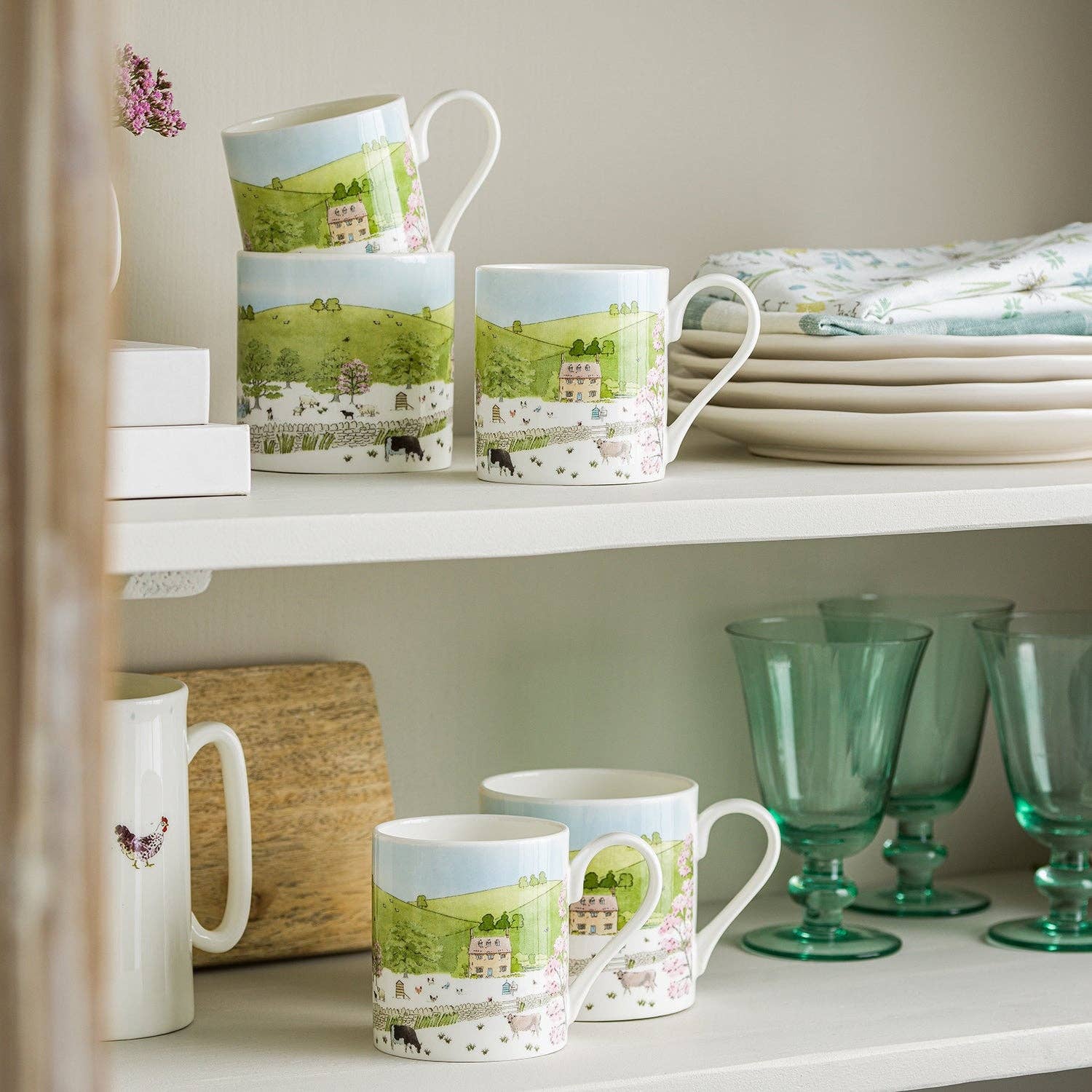 Spring Cottage Scene Standard Mug (275ml)