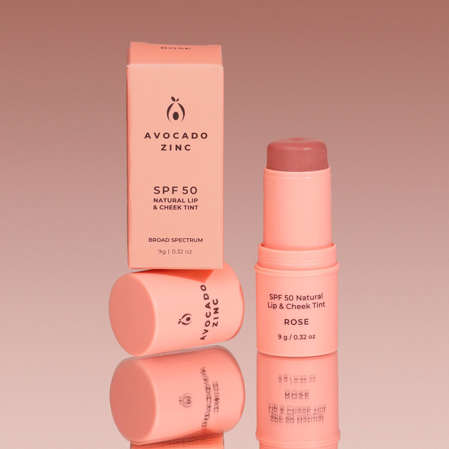 SPF 50 Natural Lip & Cheek Tint Rose