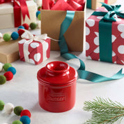 The Original Butter Bell® Crock Cafe Maraschino Red