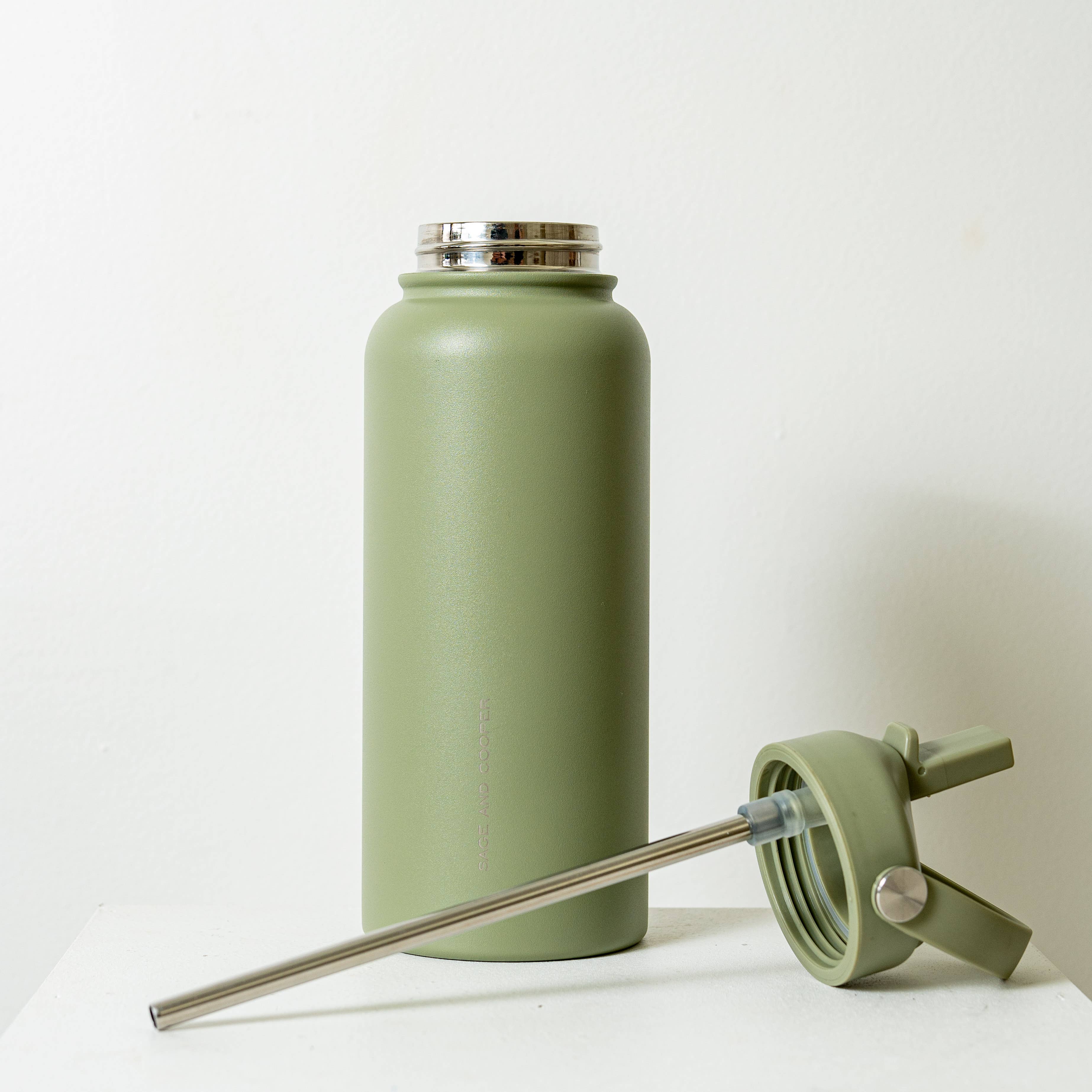 Insulated Drink Bottle 1L Olive