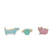 Glitter Rings Set Dog & Cat
