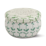Tulip Printed Tin Candle Verbena & Lemongrass 2oz