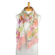 Pink Botanical Bloom Scarf