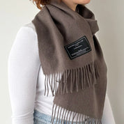 Taupe Lambswool Scarf