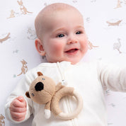Teething Ring Rattle Wombat