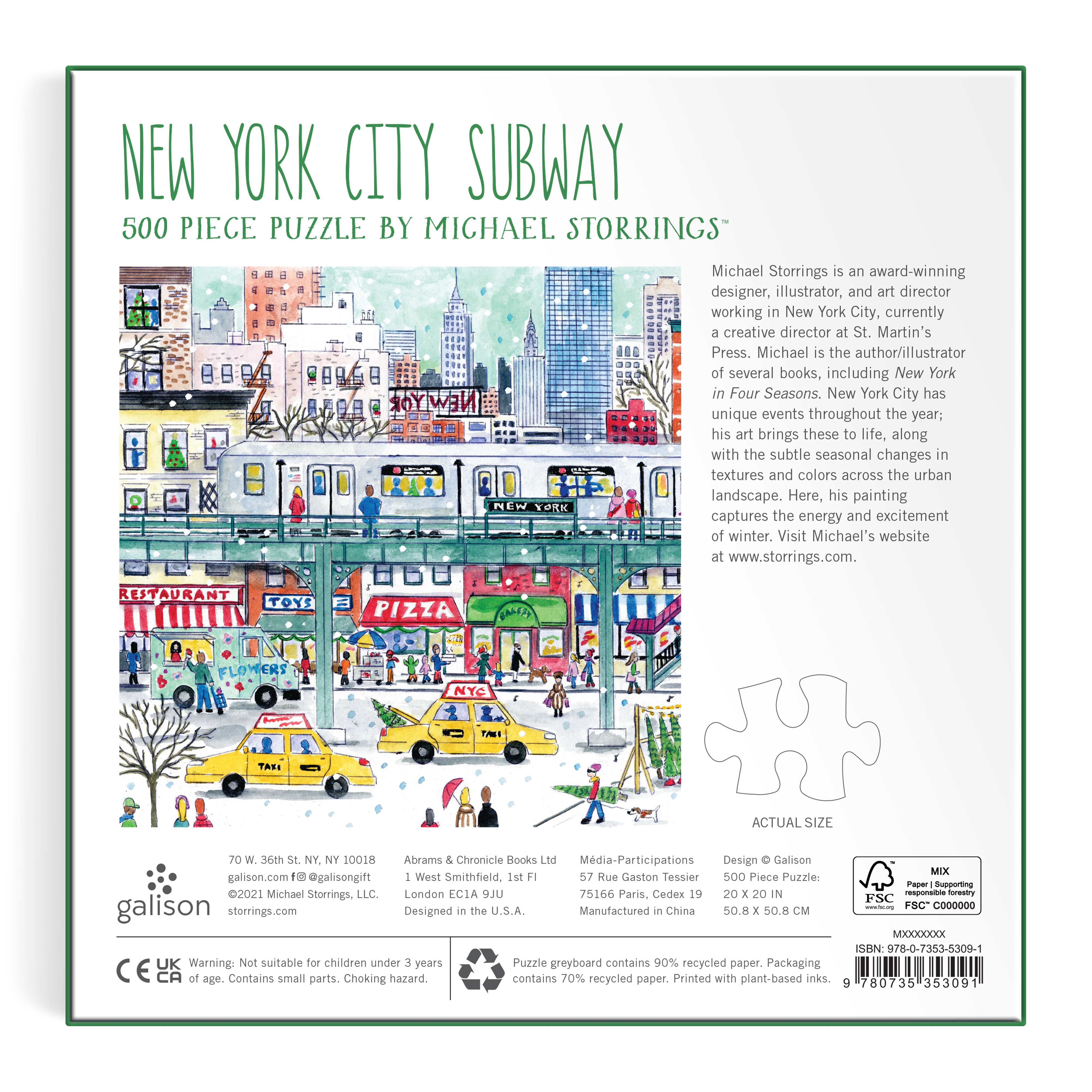 Michael Storrings New York City Subway 500PC Puzzle