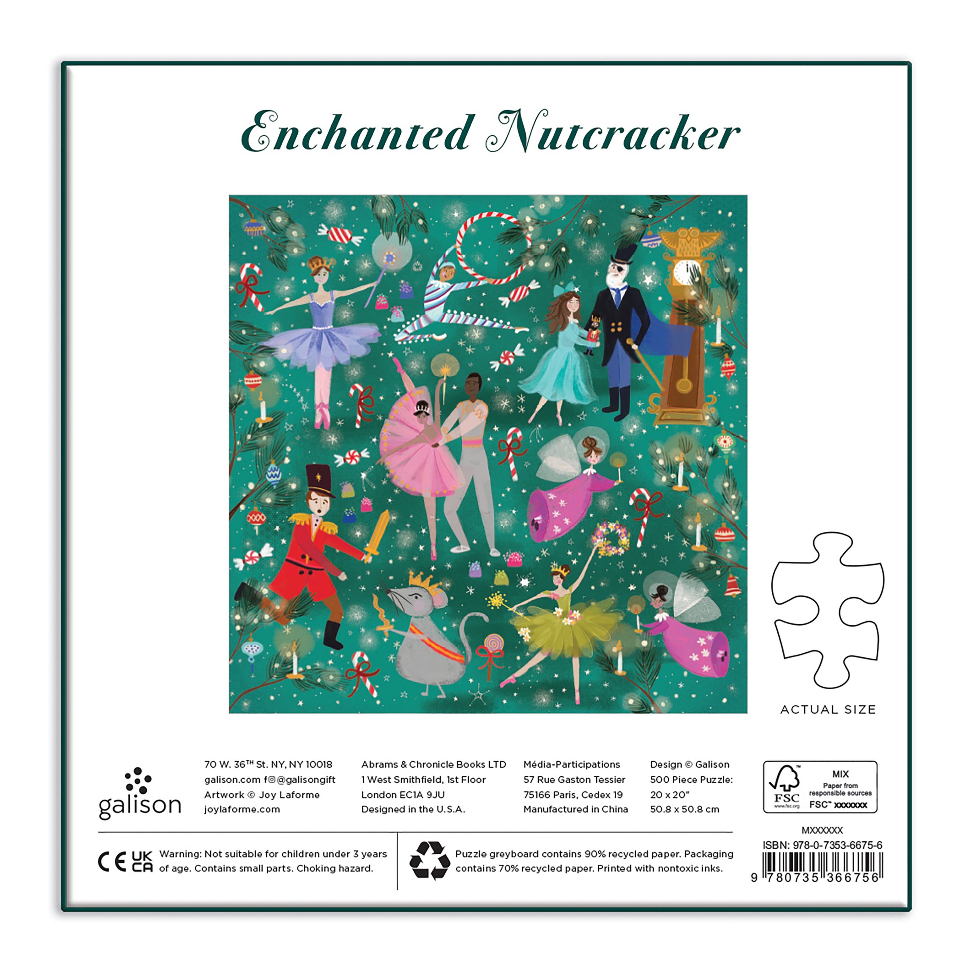 Joy Laforme Enchanted Nutcracker 500PC Puzzle