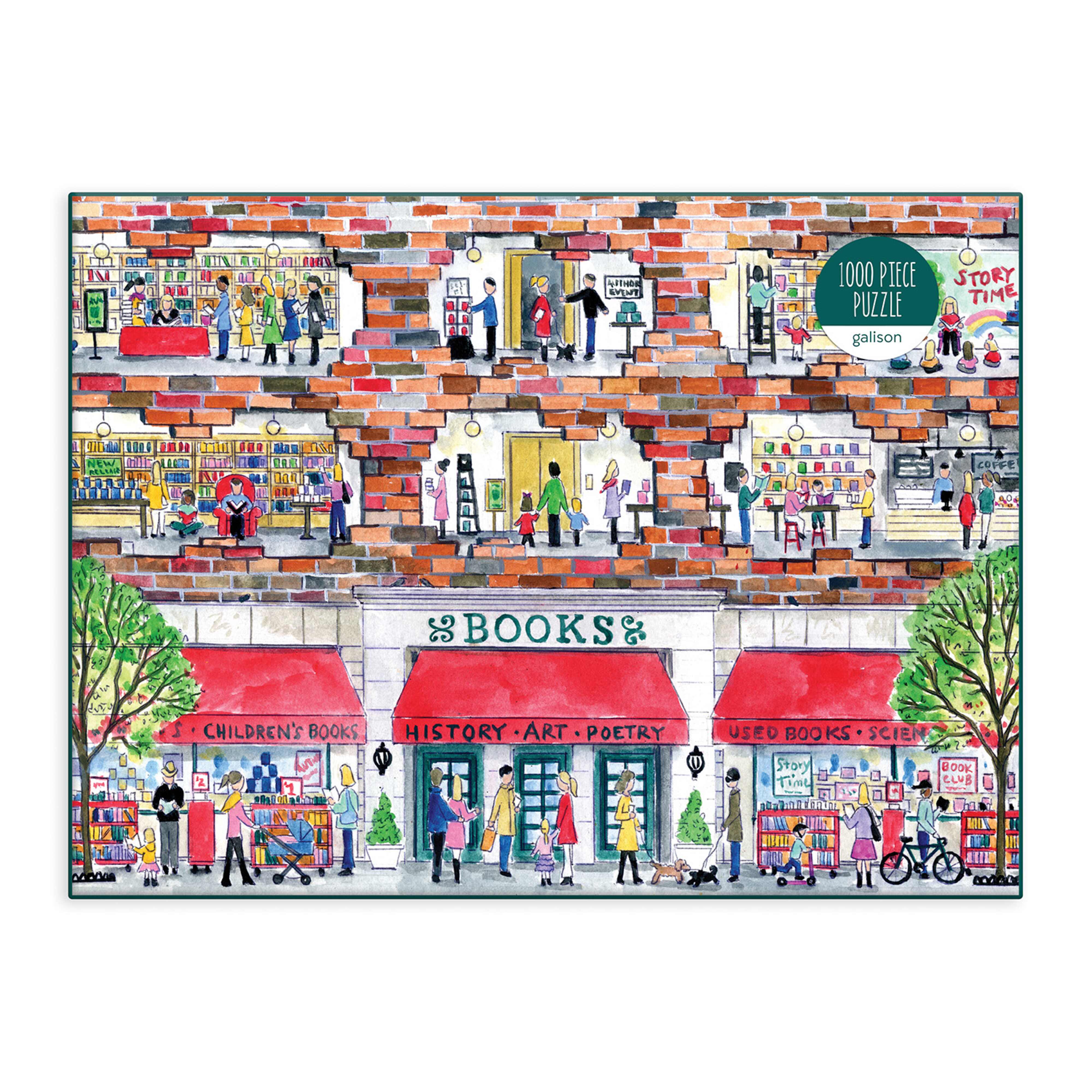 Michael Storrings A Day at the Bookstore 1000PC Puzzle