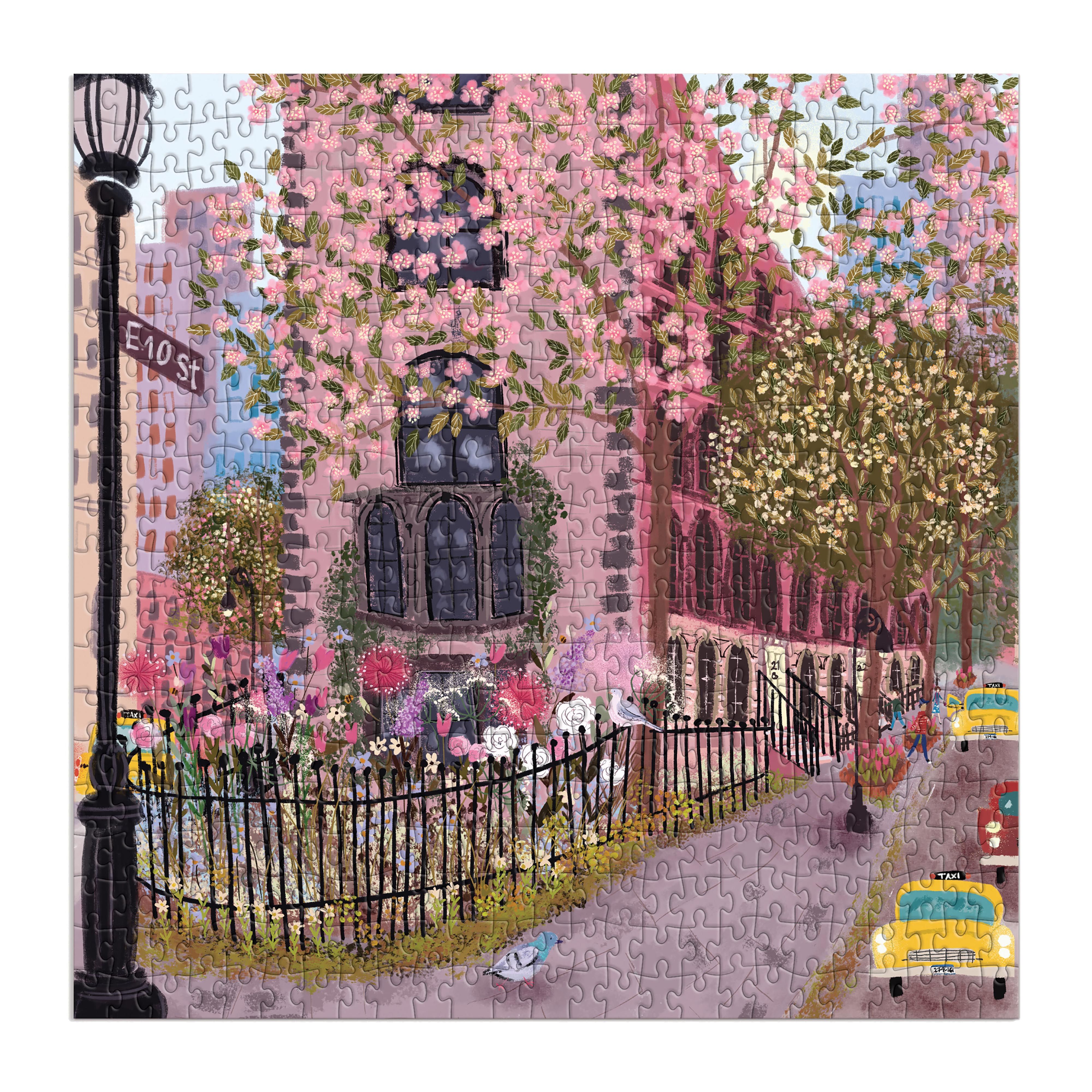 Joy Laforme Blooming Streets 500PC Puzzle