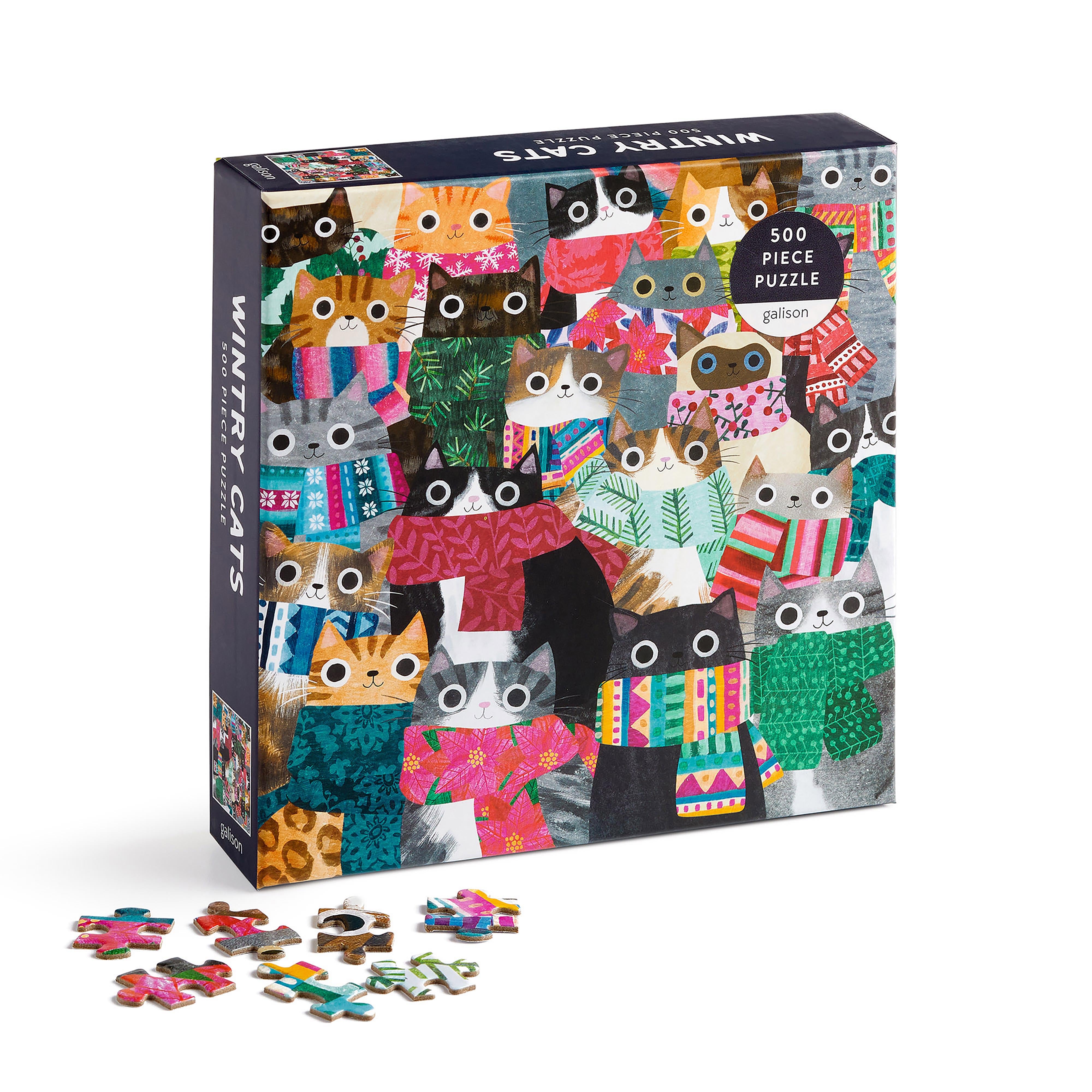 Wintry Cats 500PC Puzzle