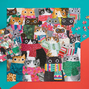 Wintry Cats 500PC Puzzle