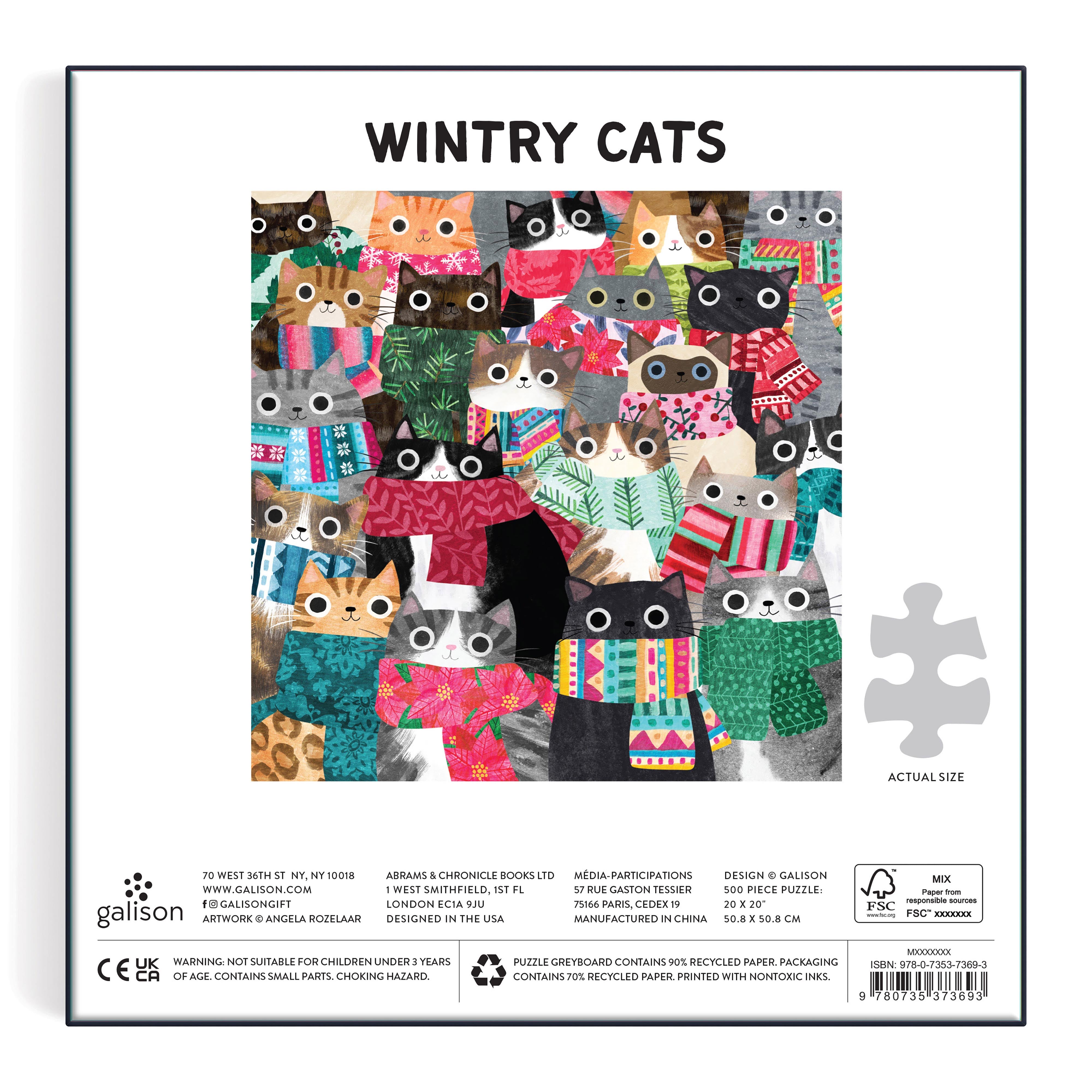 Wintry Cats 500PC Puzzle