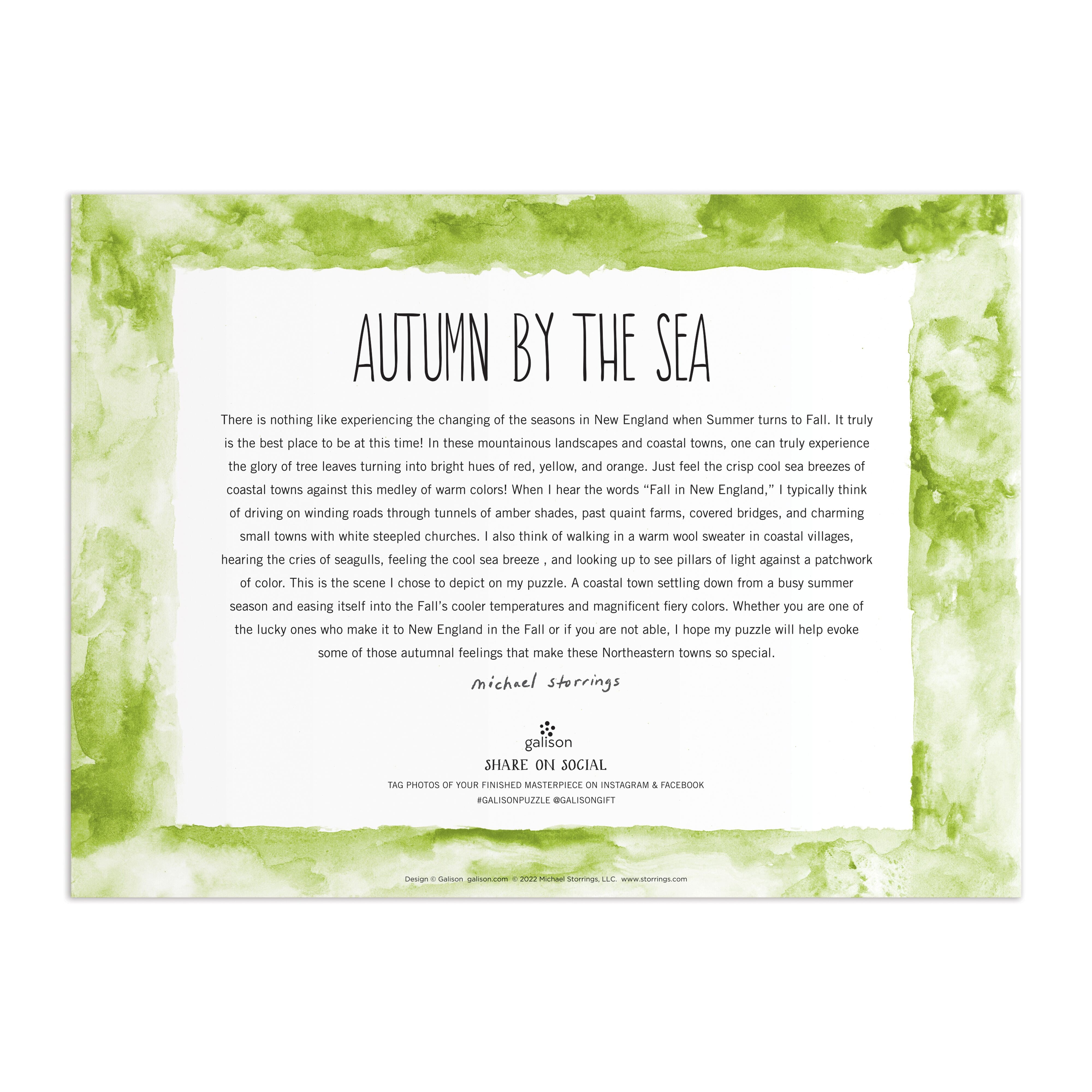 Michael Storrings Autumn By the Sea 1000PC Puzzle