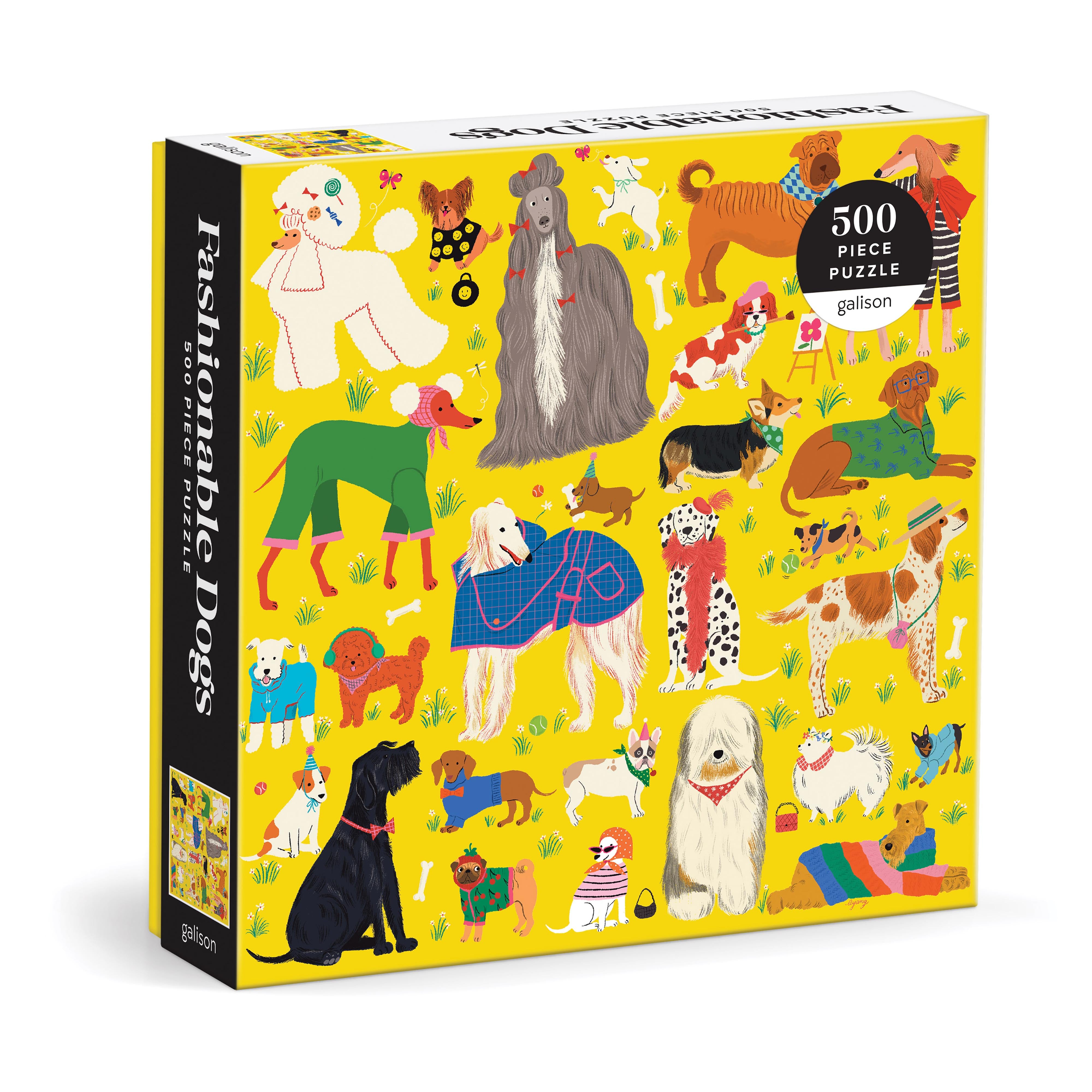 Fashionable Dogs 500PC Puzzle