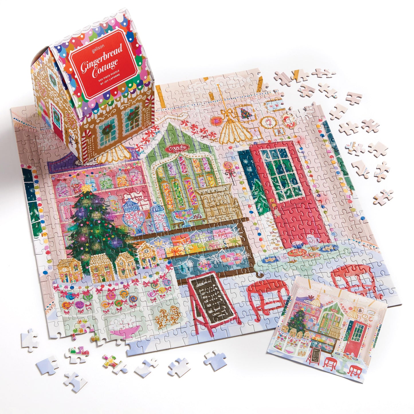 Joy Laforme Gingerbread Cottage 500PC Puzzle