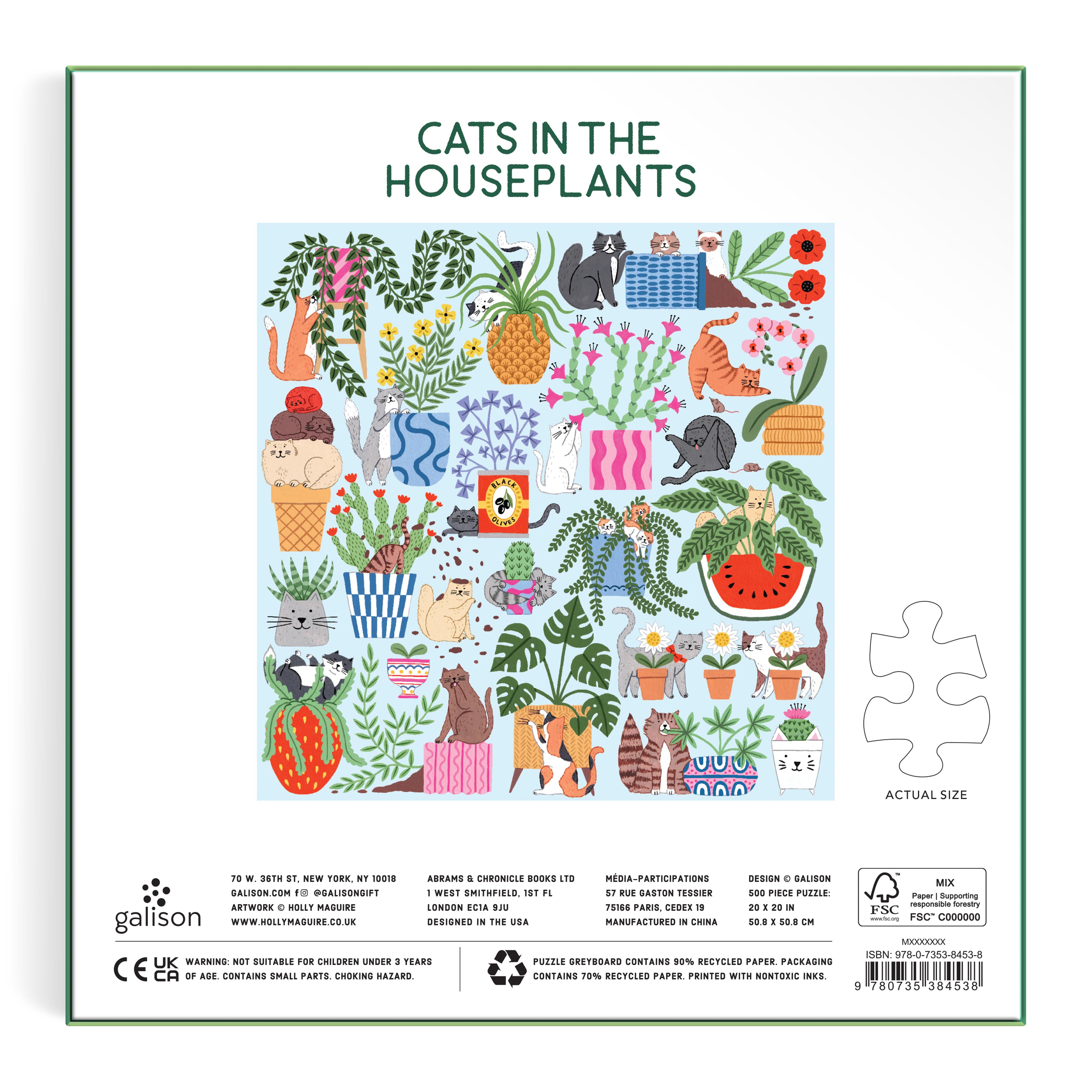 Cats in the Houseplants 500PC Puzzle