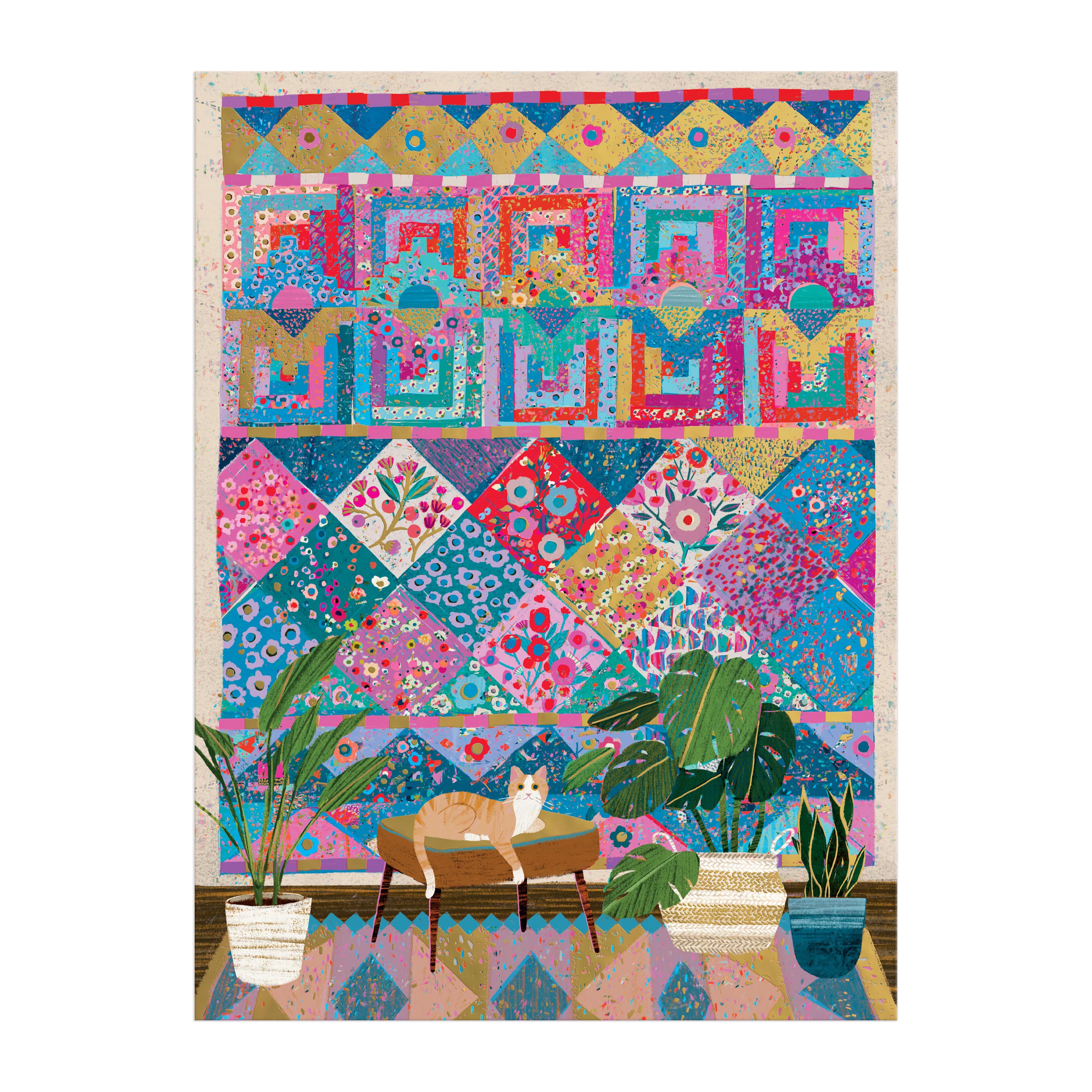 Victoria Ball Quilter's Corner 1000PC Foil Puzzle
