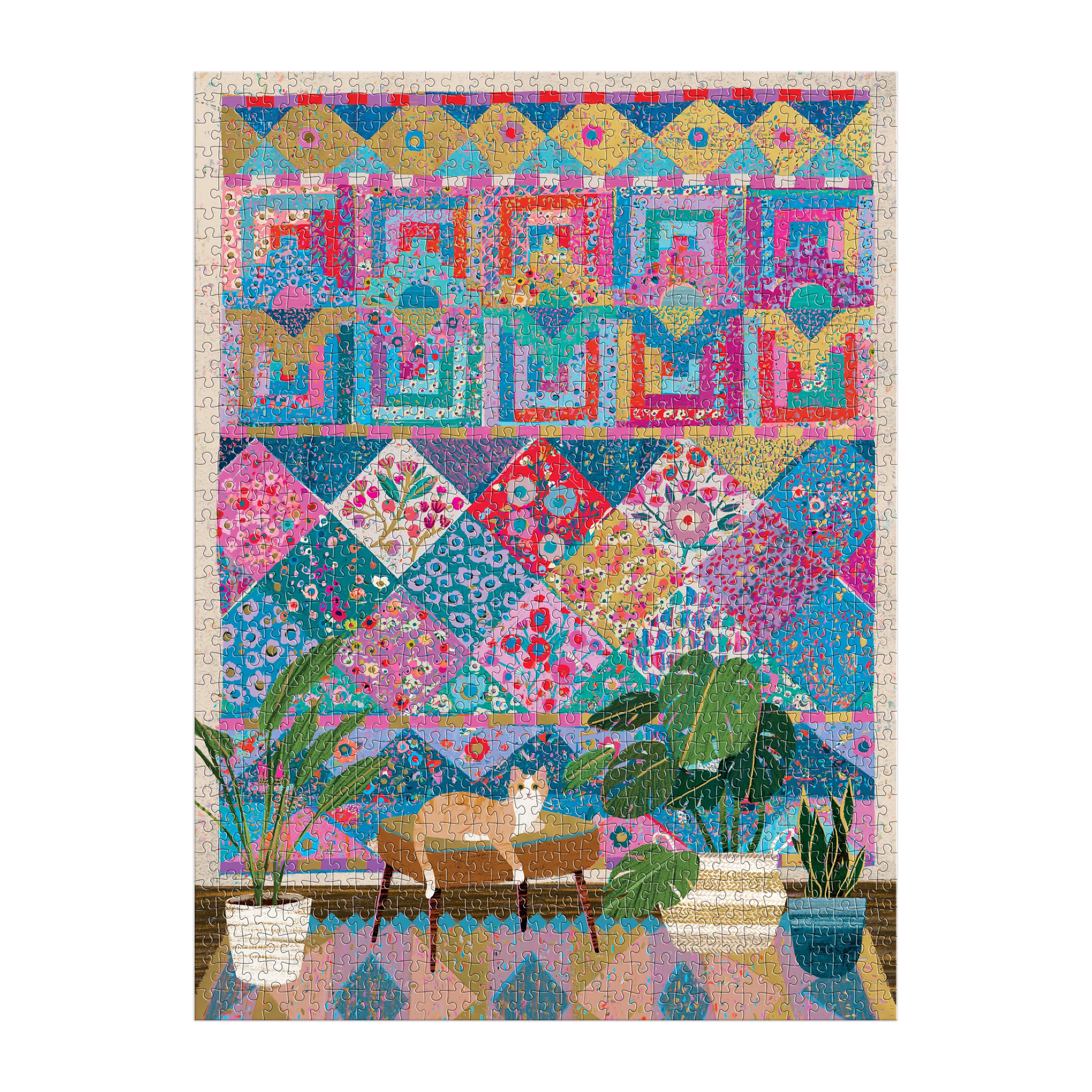 Victoria Ball Quilter's Corner 1000PC Foil Puzzle