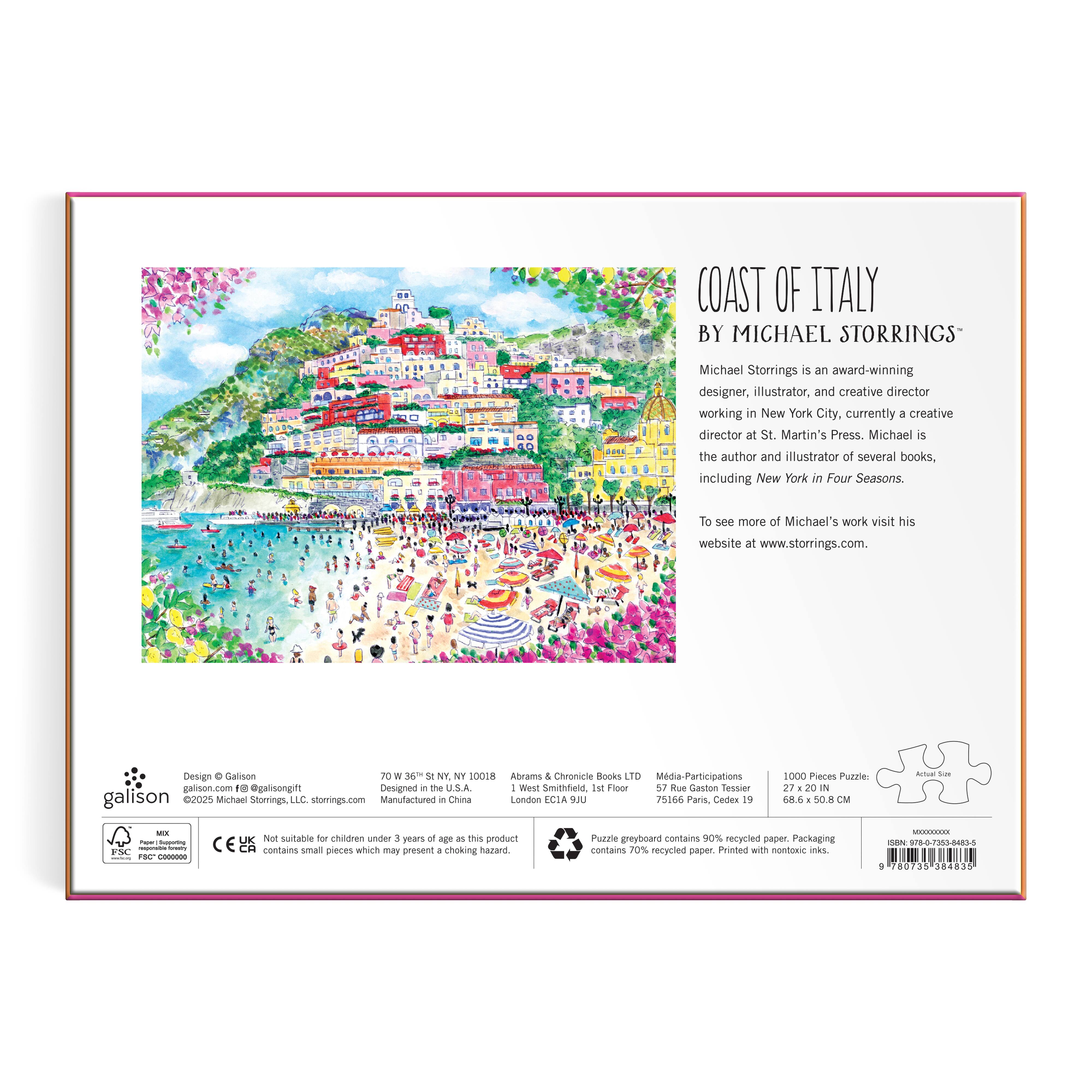 Michael Storrings Coast of Italy 1000PC Puzzle