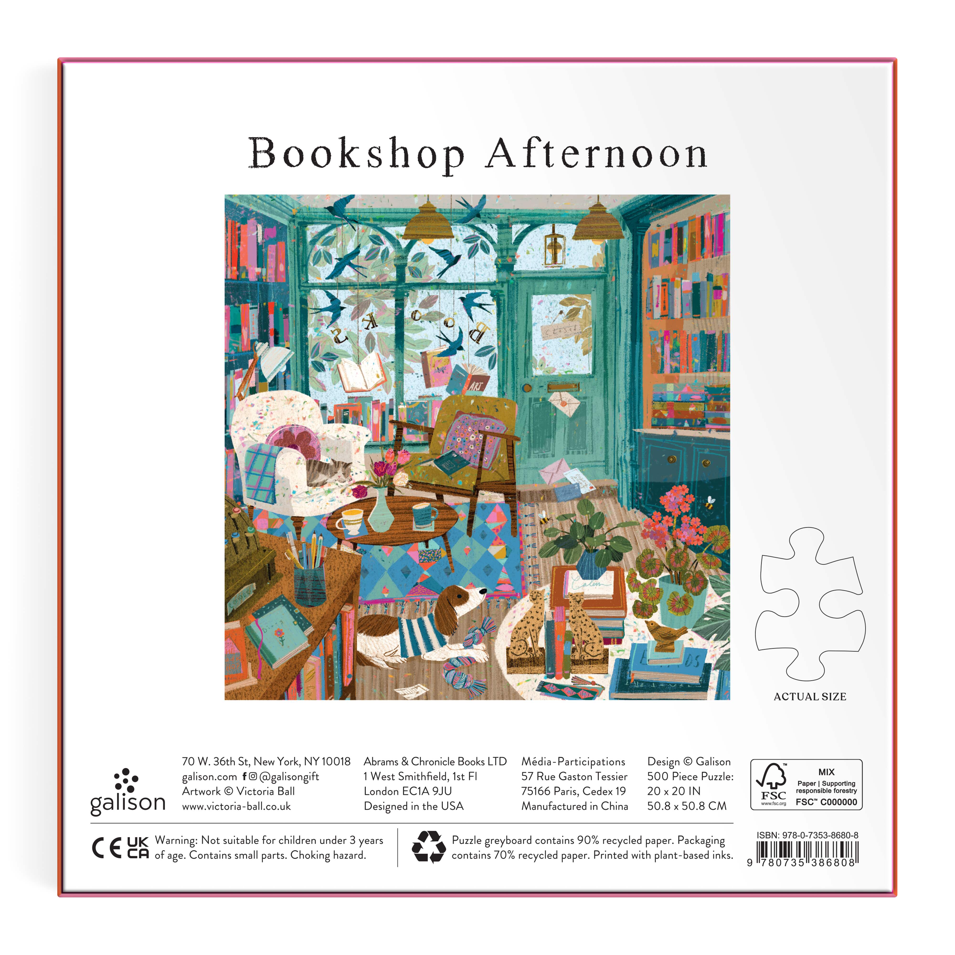 Bookshop Afternoon 500PC Foil Puzzle