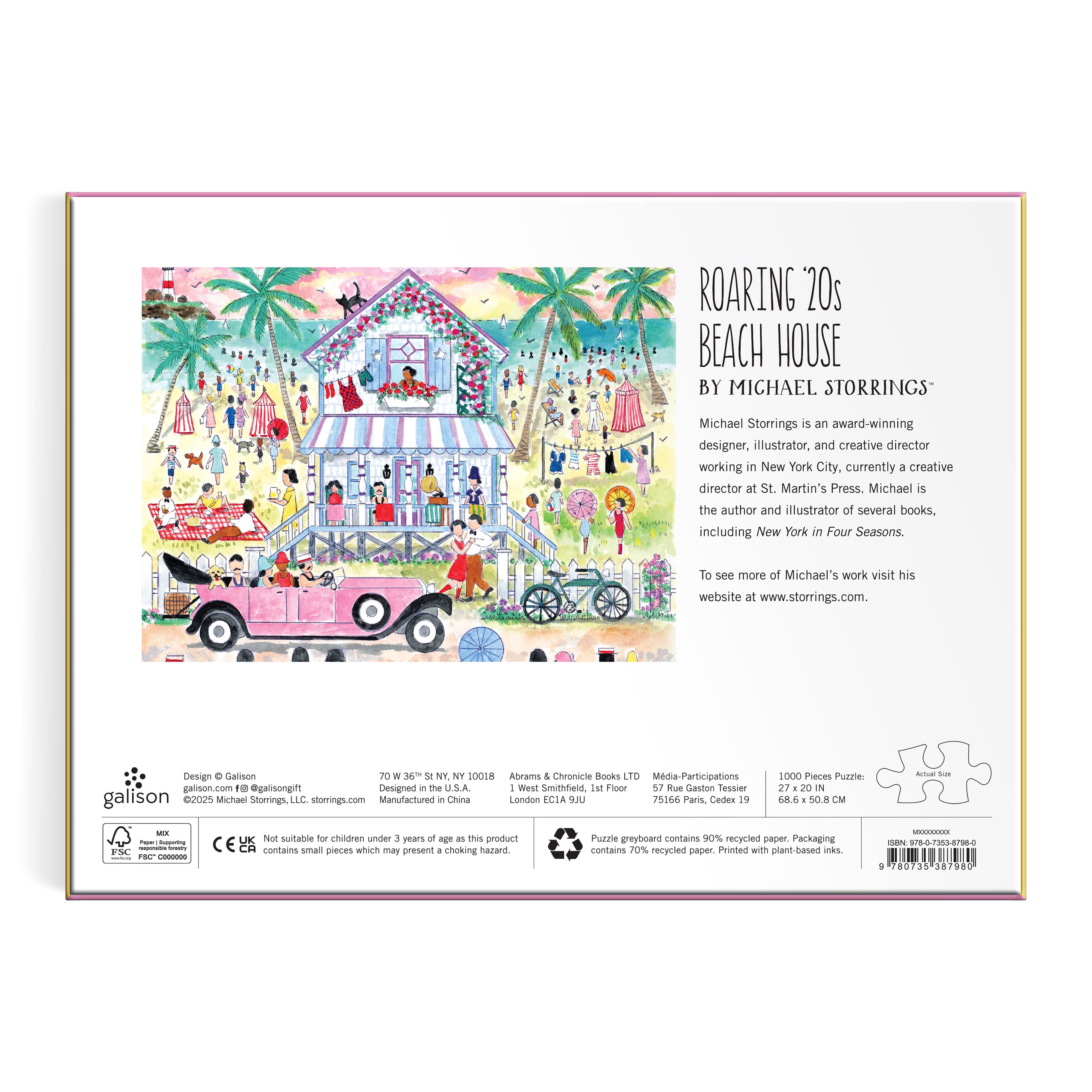 Michael Storrings Roaring 20s Beach House 1000PC Puzzle