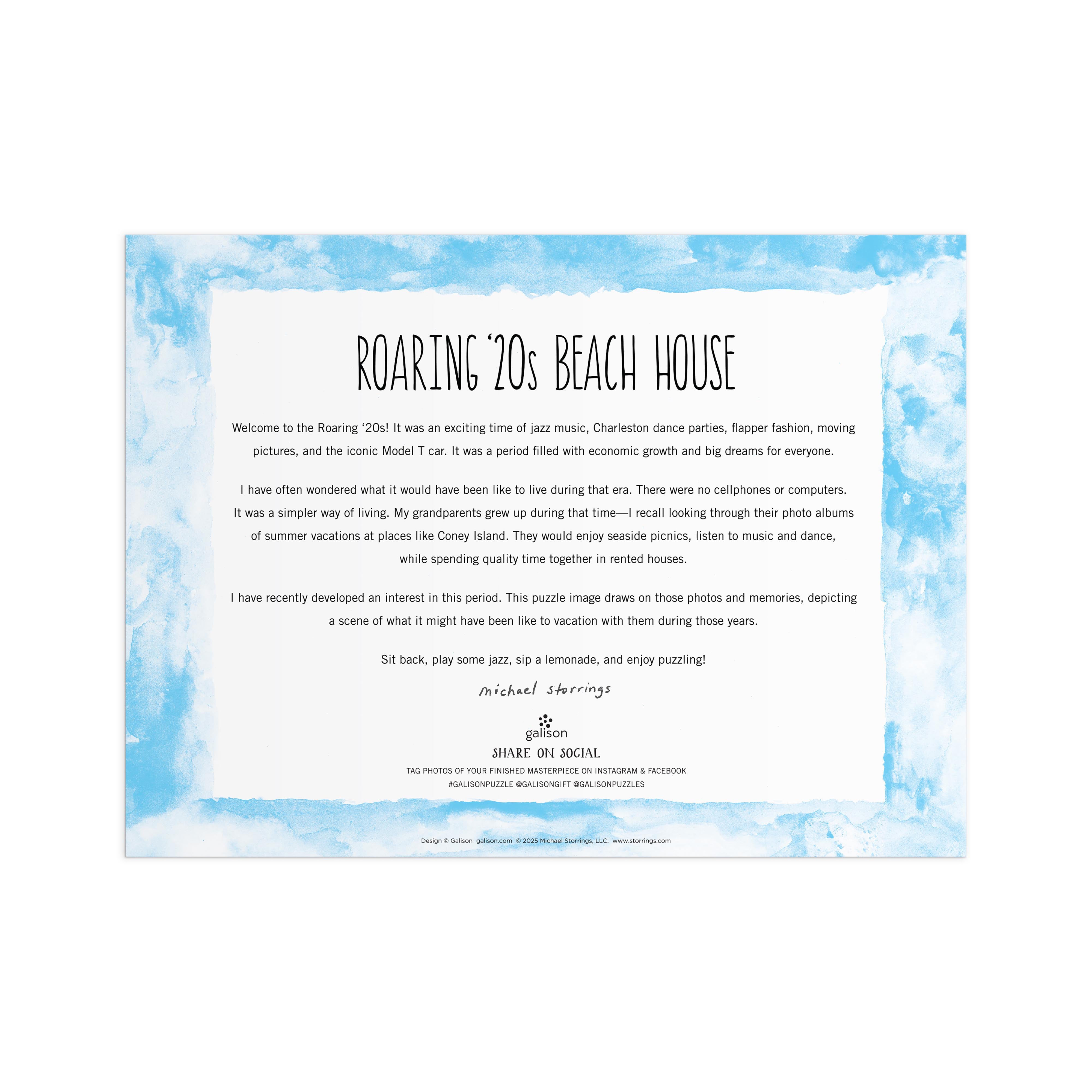 Michael Storrings Roaring 20s Beach House 1000PC Puzzle