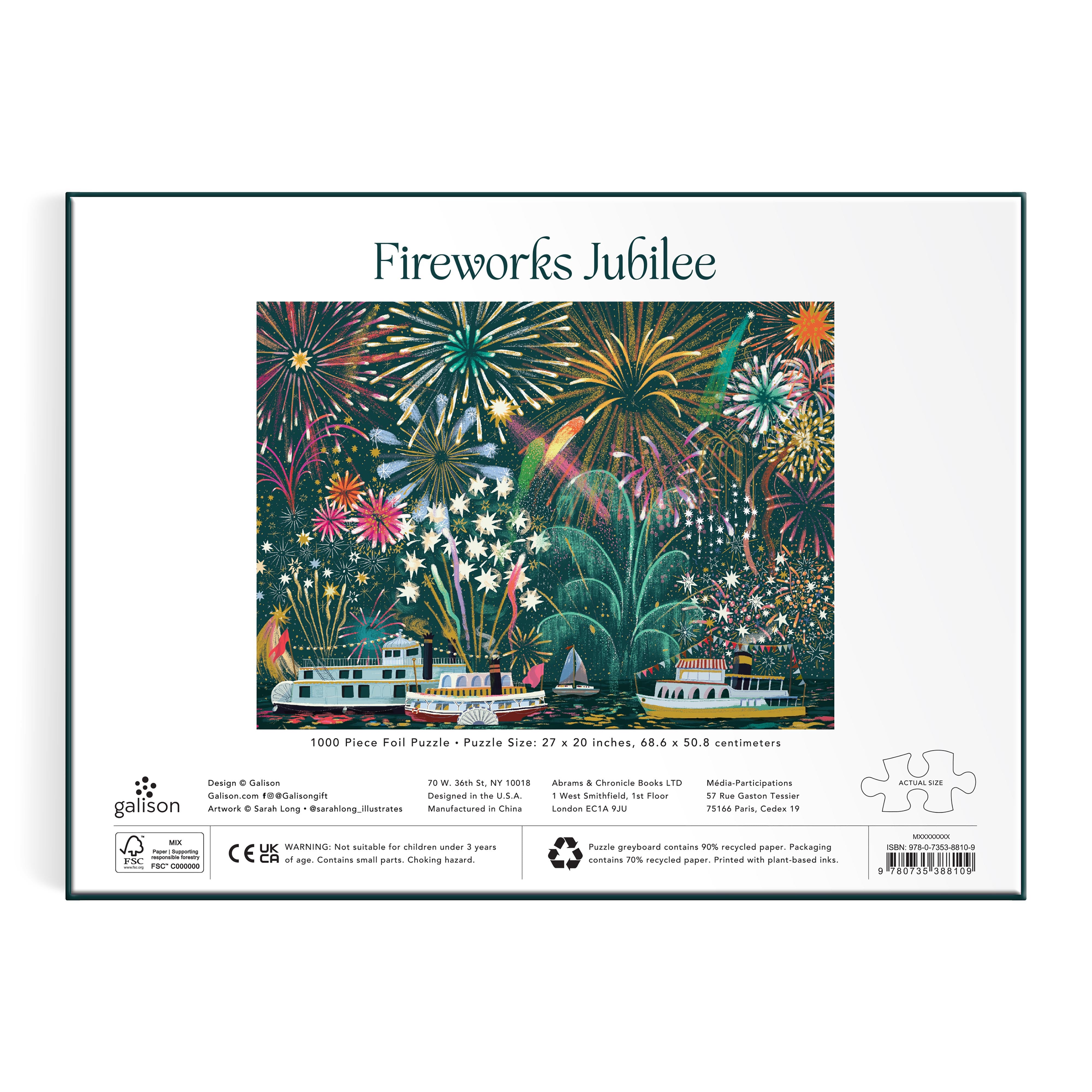 Fireworks Jubilee 1000PC Foil Puzzle