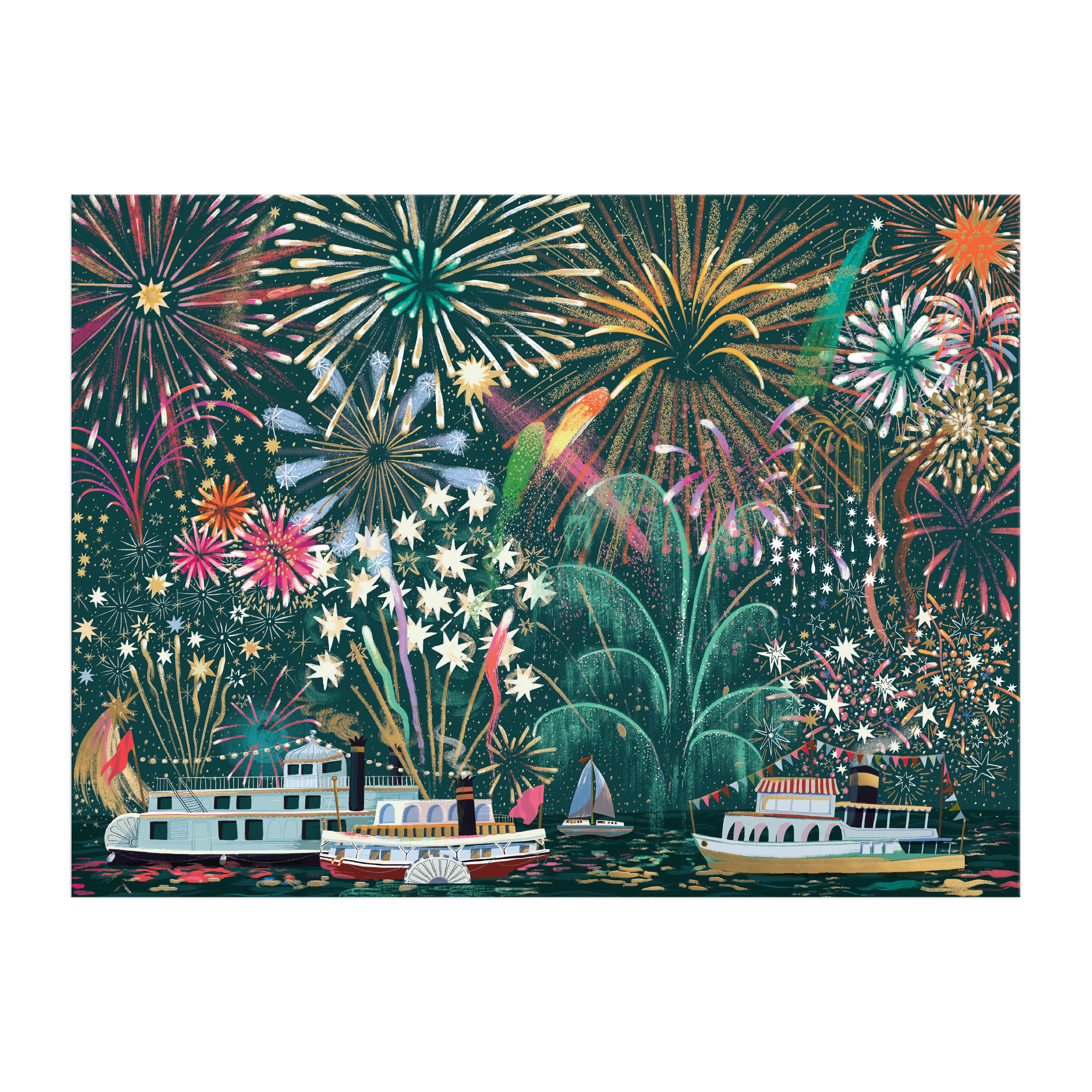 Fireworks Jubilee 1000PC Foil Puzzle