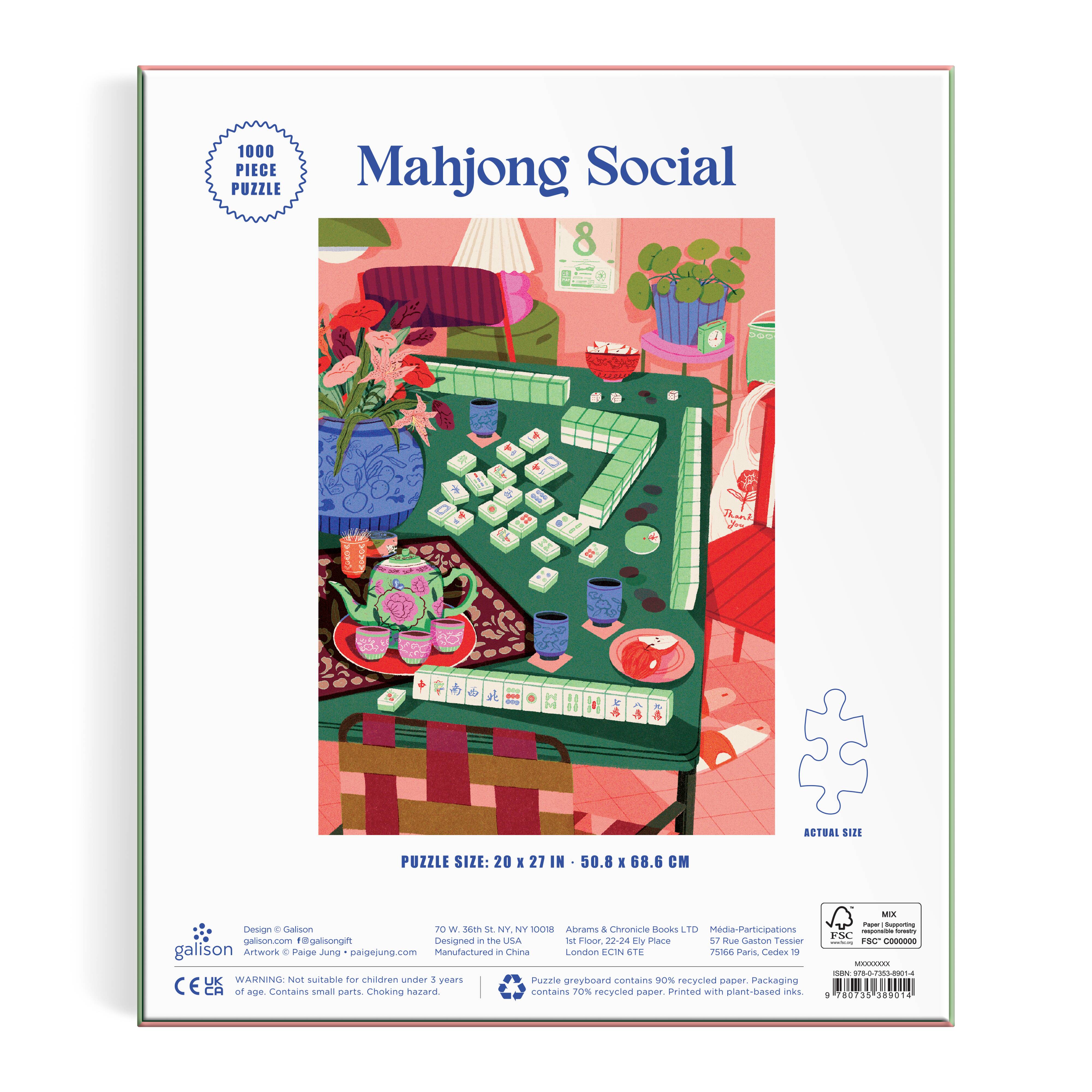 Mahjong Social 1000PC Puzzle
