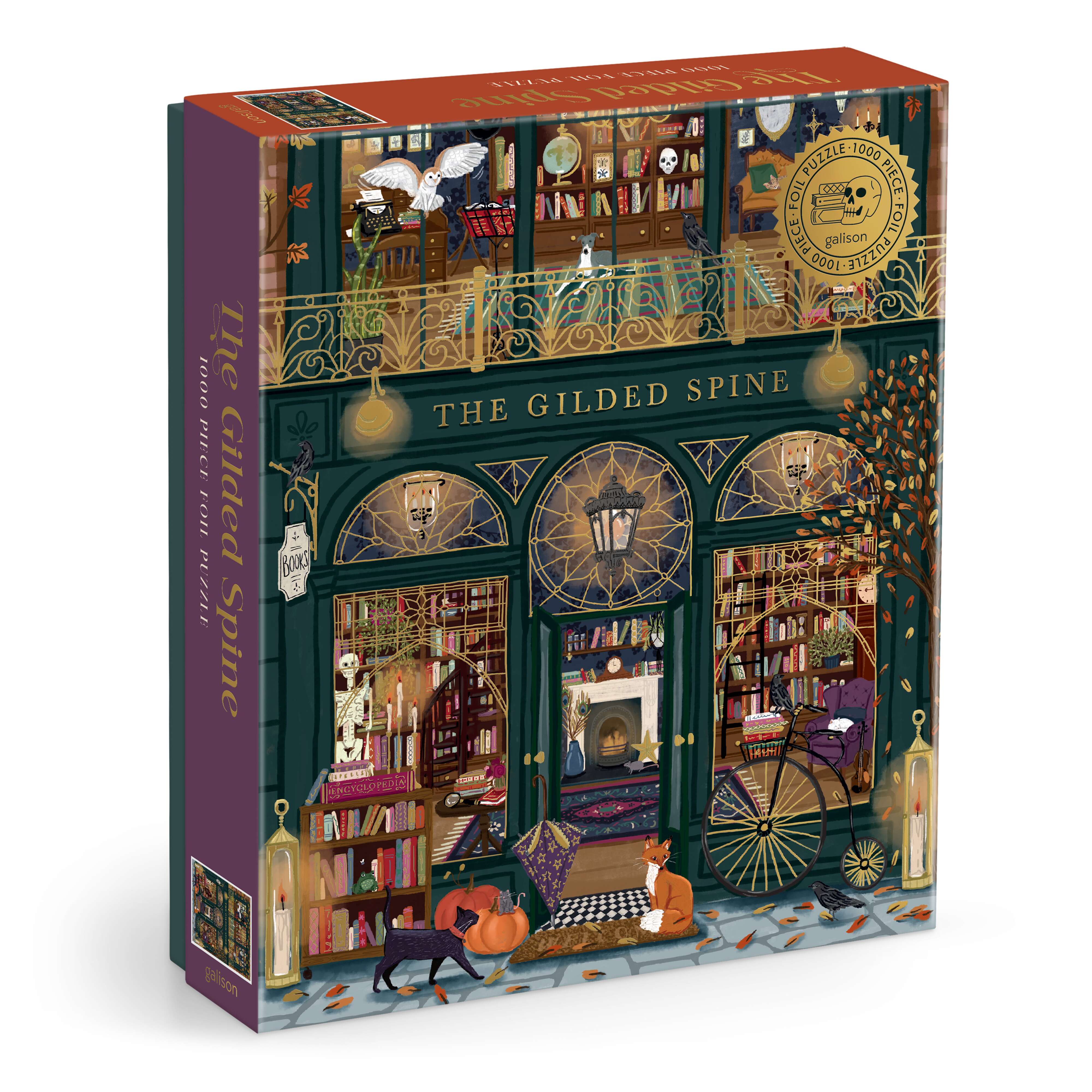 The Gilded Spine 1000PC Foil Puzzle