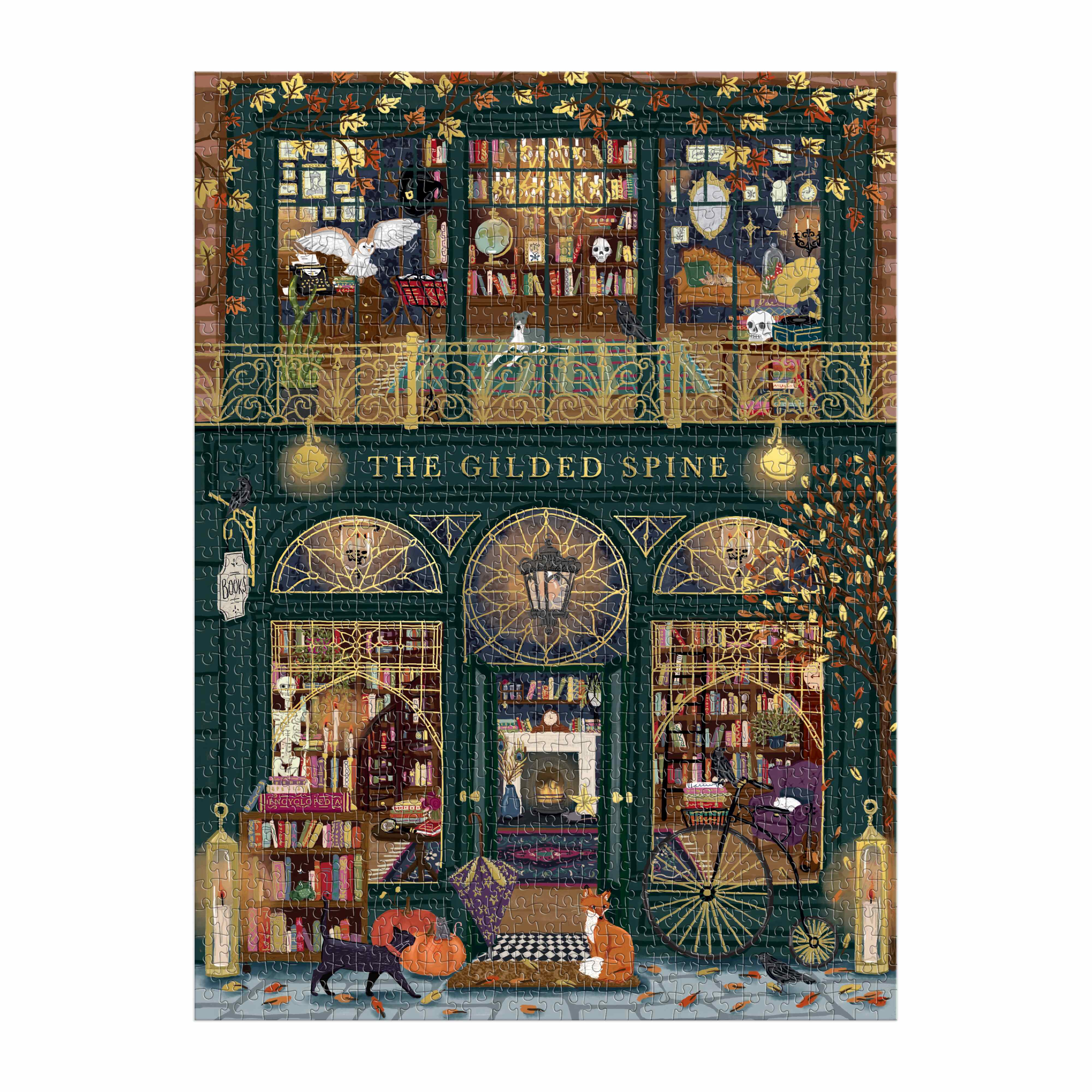The Gilded Spine 1000PC Foil Puzzle