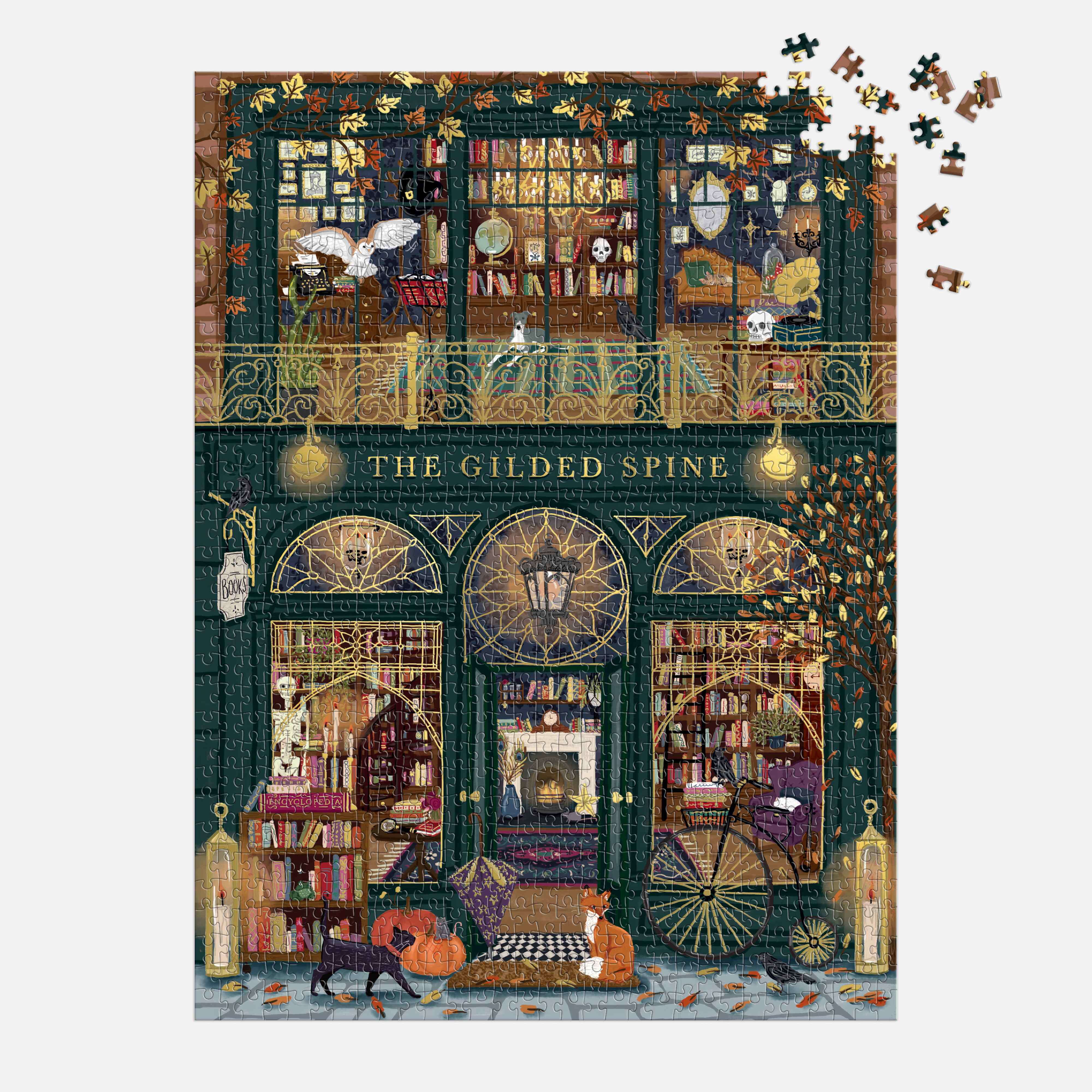 The Gilded Spine 1000PC Foil Puzzle