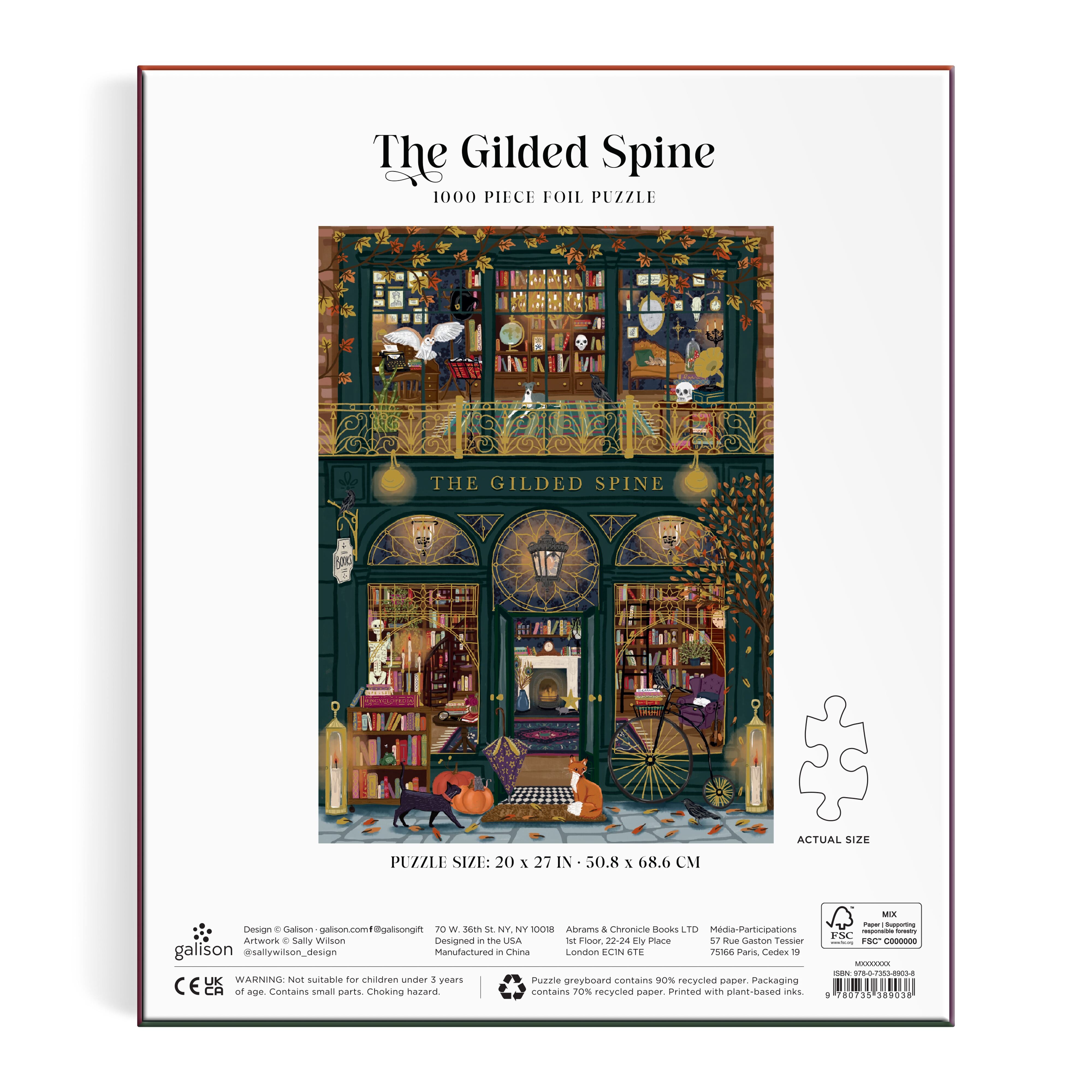 The Gilded Spine 1000PC Foil Puzzle