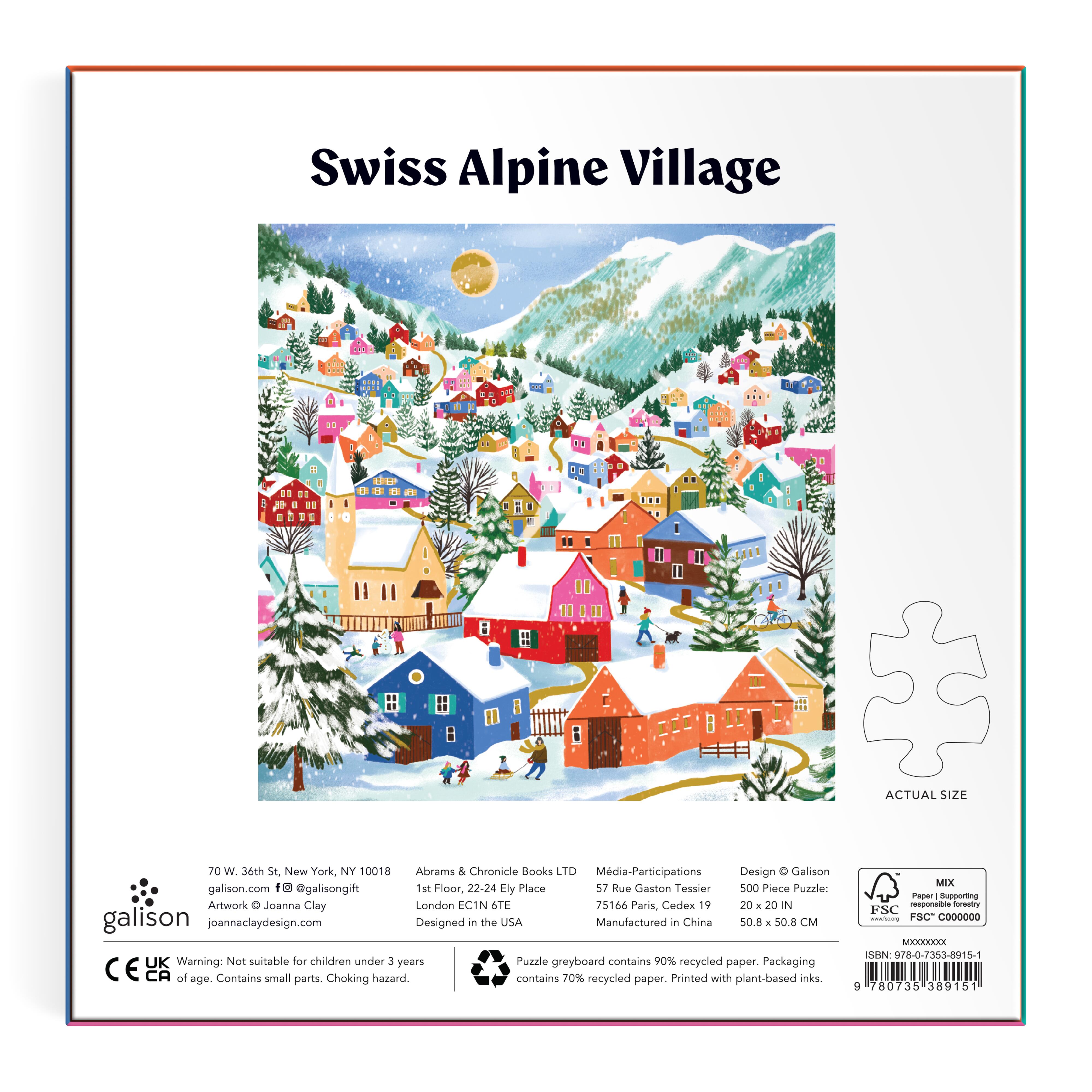 Swiss Alpine Village 500PC Foil Puzzle