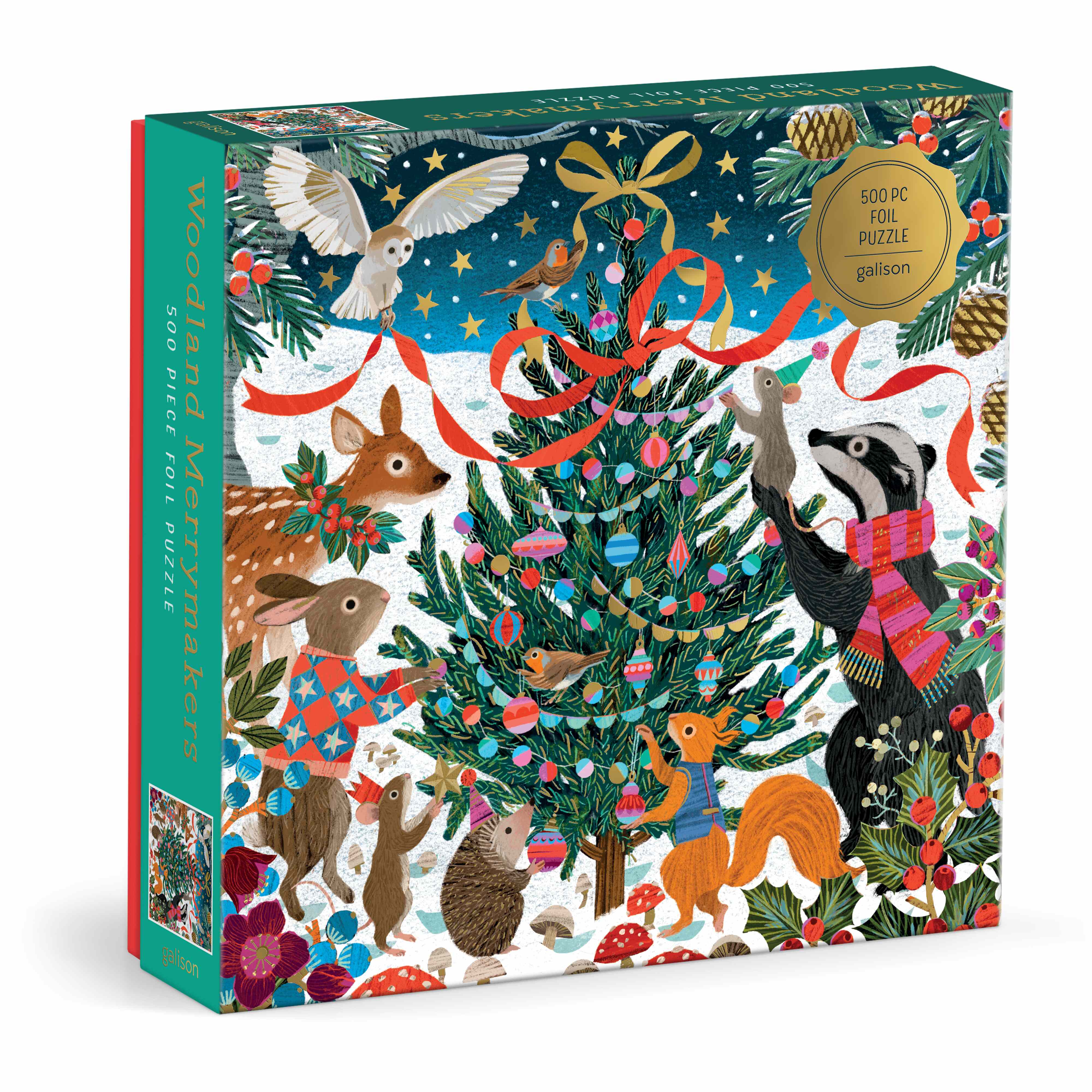 Woodland Merrymakers 500PC Foil Puzzle