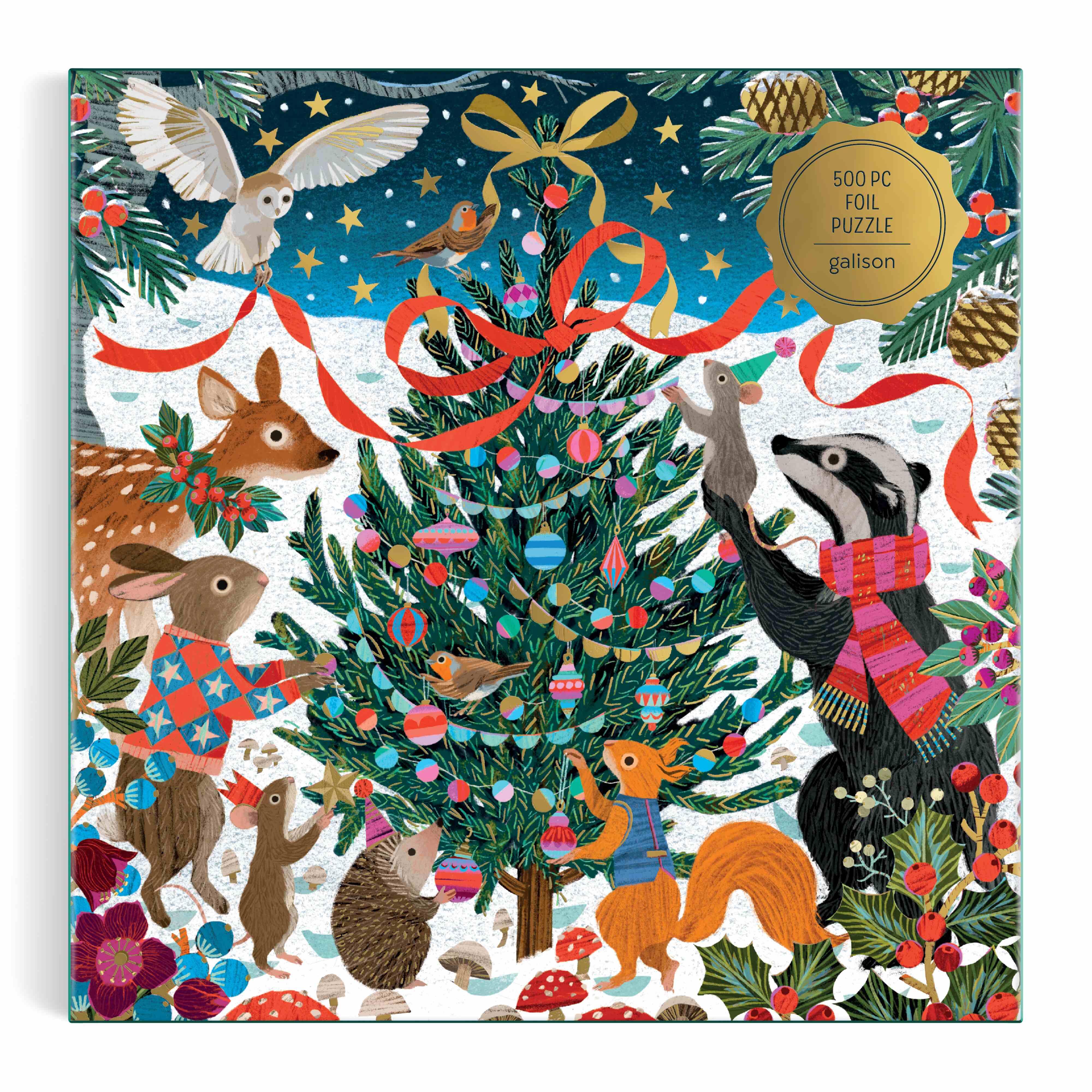 Woodland Merrymakers 500PC Foil Puzzle