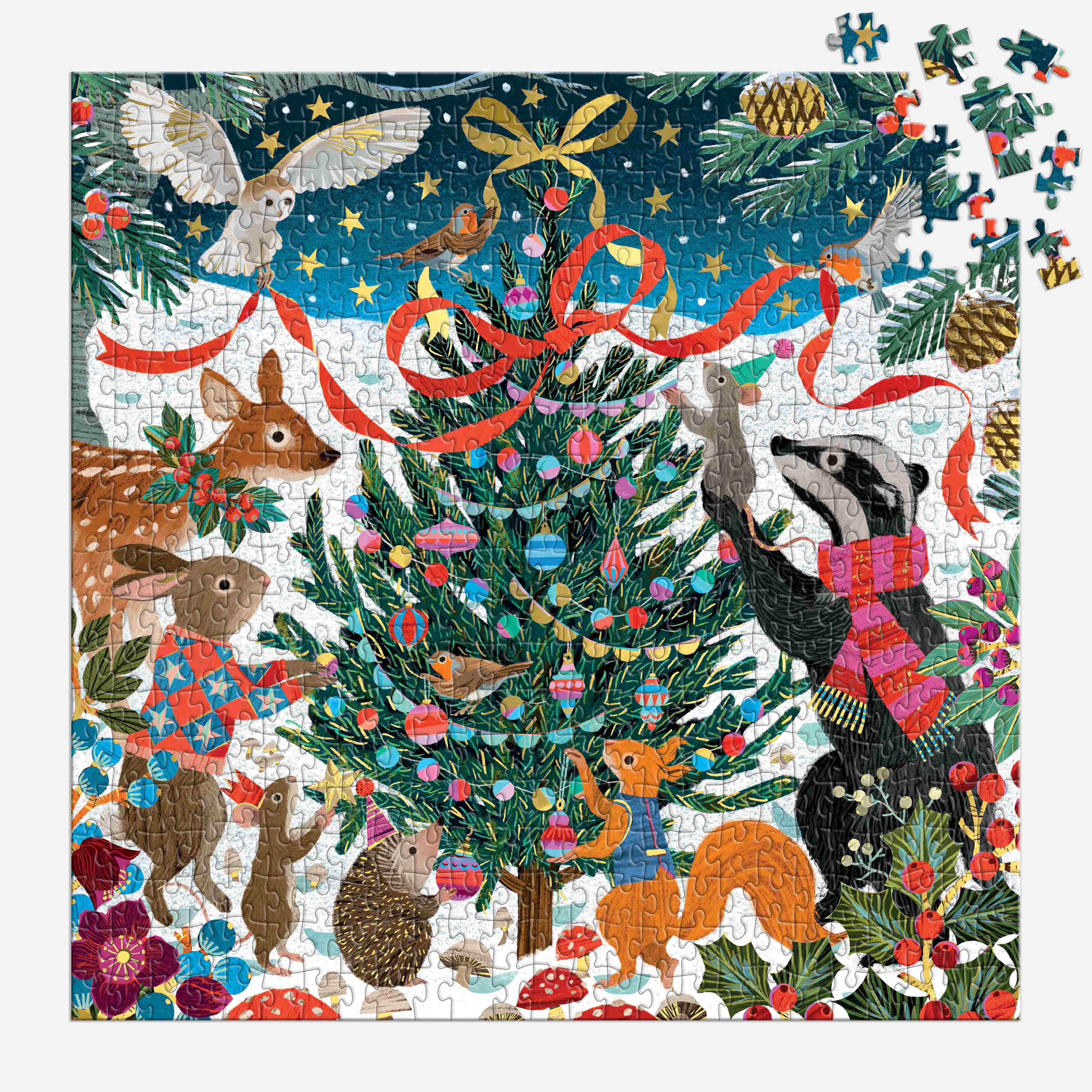 Woodland Merrymakers 500PC Foil Puzzle