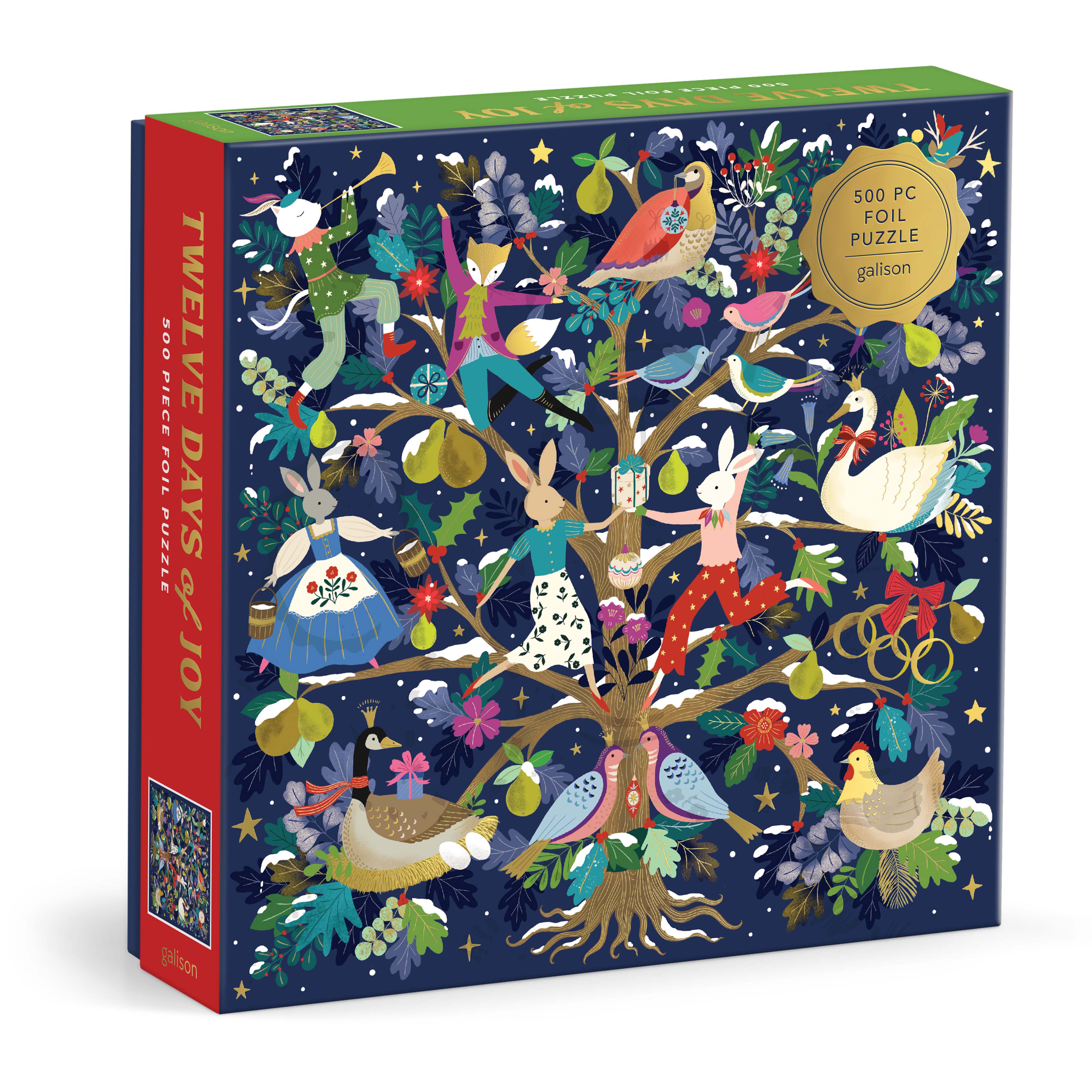 Twelve Days of Joy 500PC Foil Puzzle