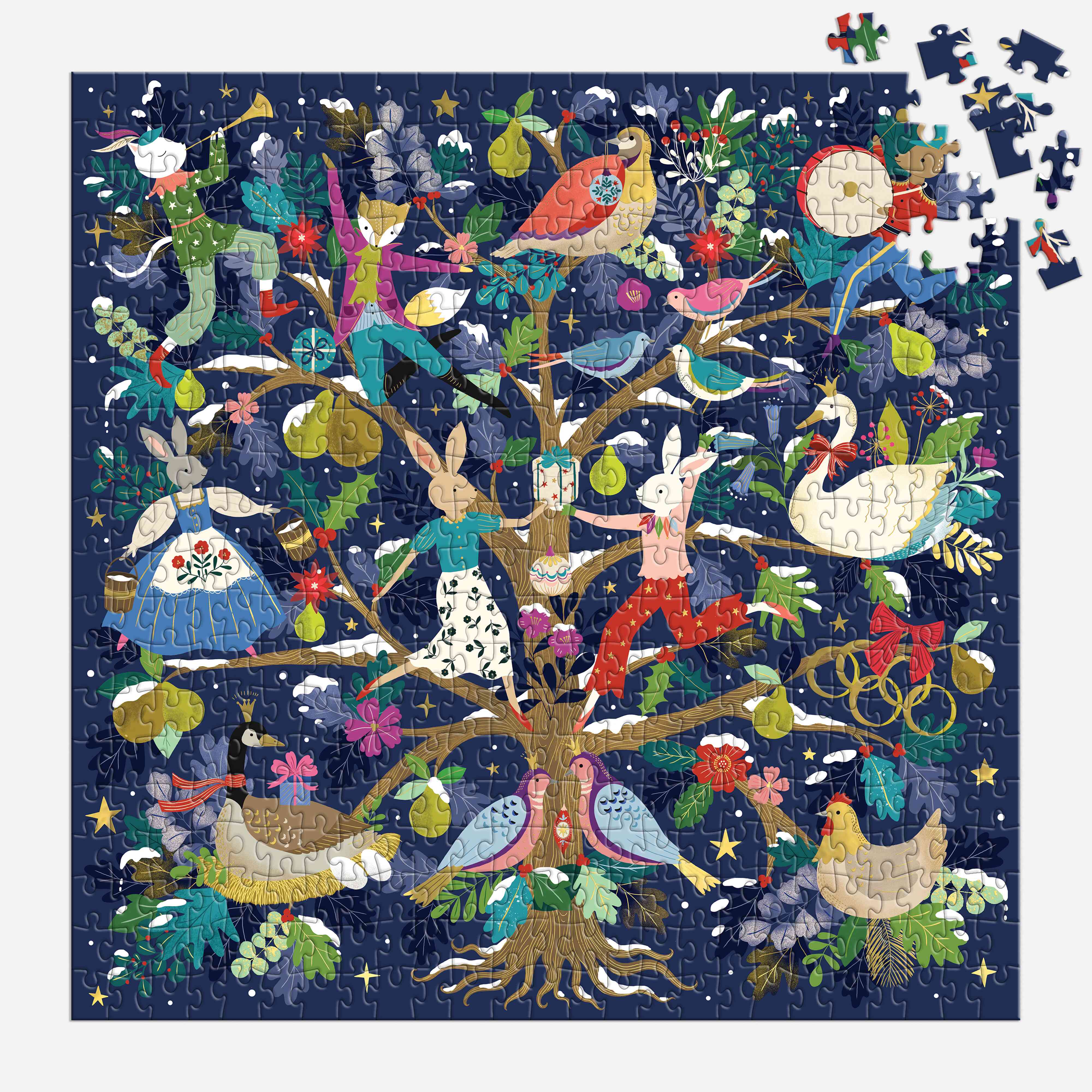 Twelve Days of Joy 500PC Foil Puzzle